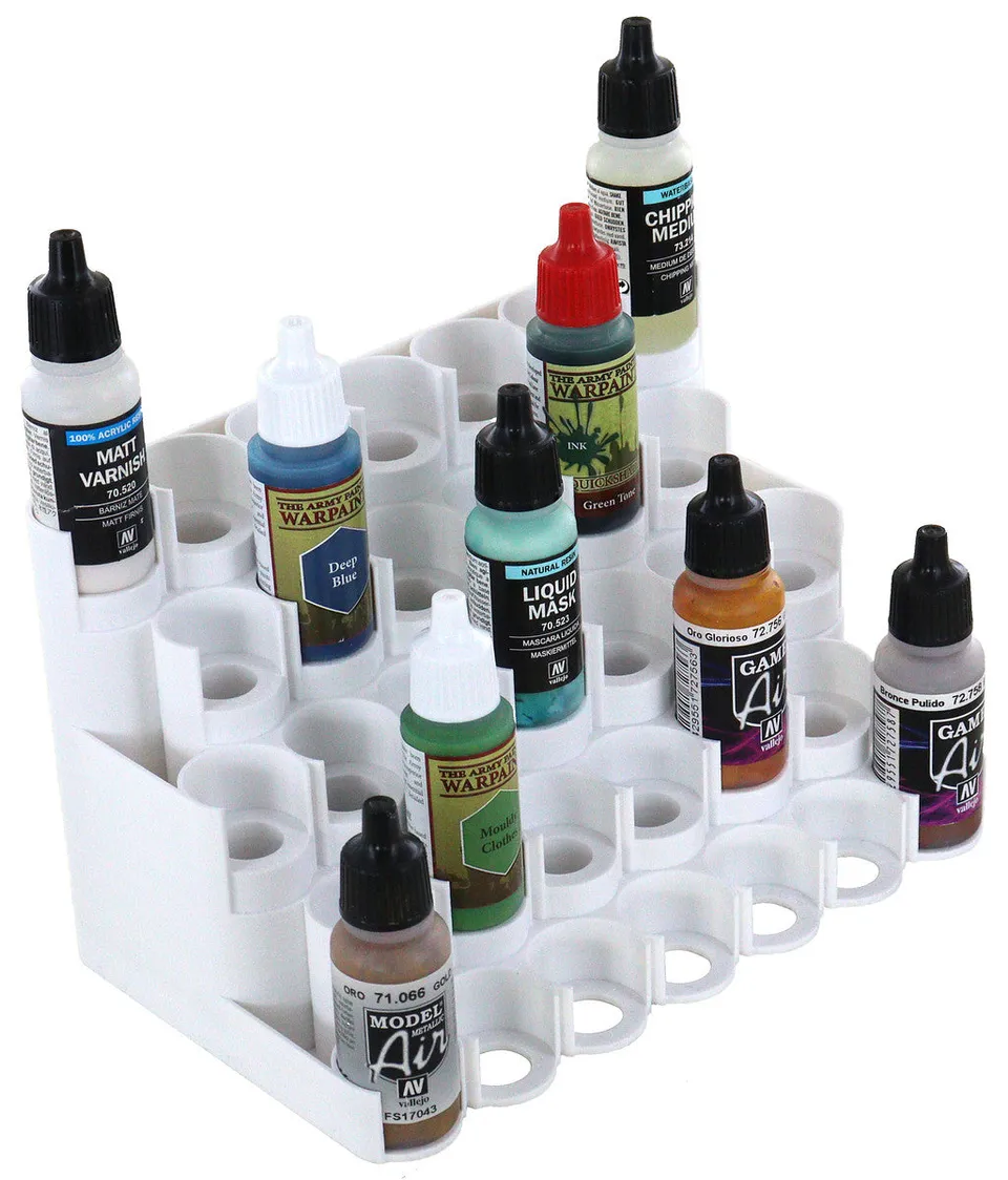 feldherr-paint-rack-farbst-nder-33-flaschen-25-mm-schwarz-treppe image 1