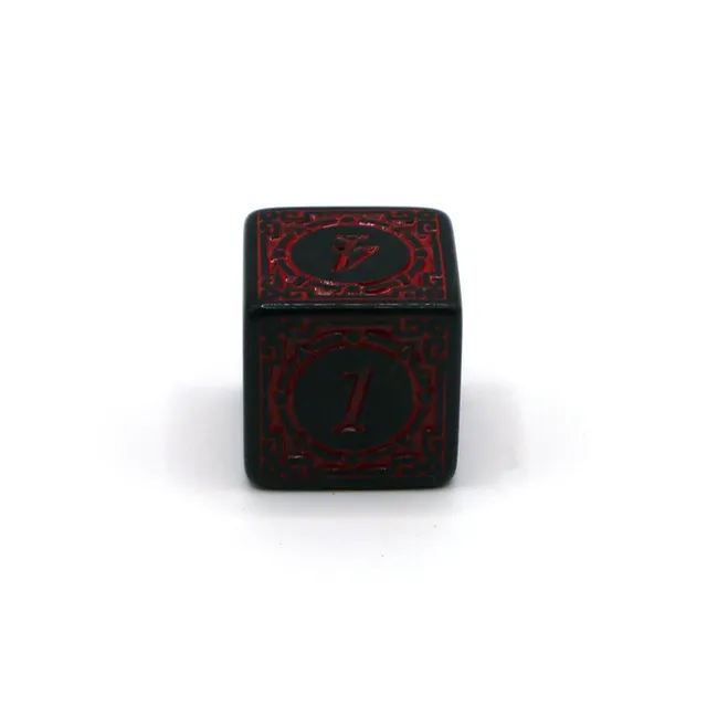 dice4friends-d6-magic-flame-augenw-rfel-rot-schwarz-15mm image 1
