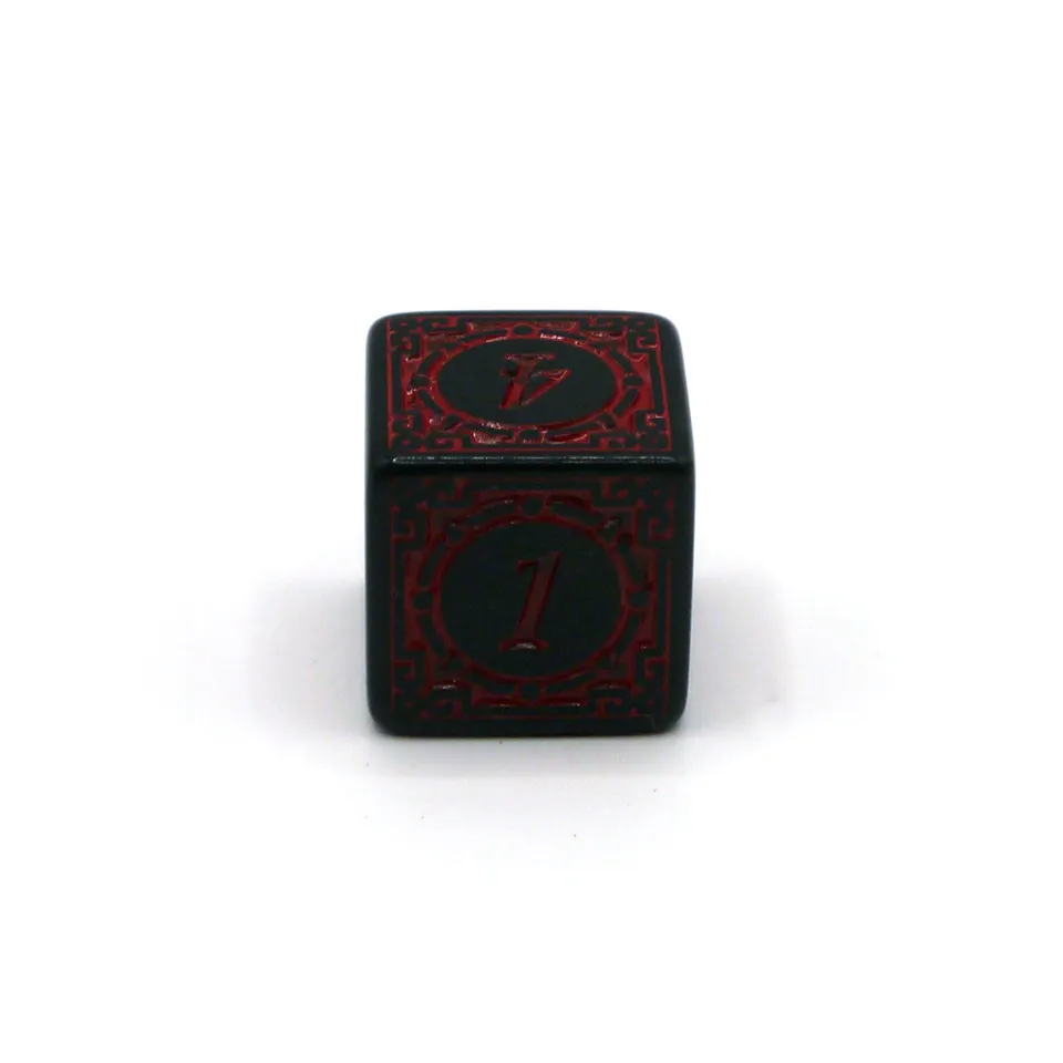 dice4friends-d6-magic-flame-augenw-rfel-rot-schwarz-15mm image 1