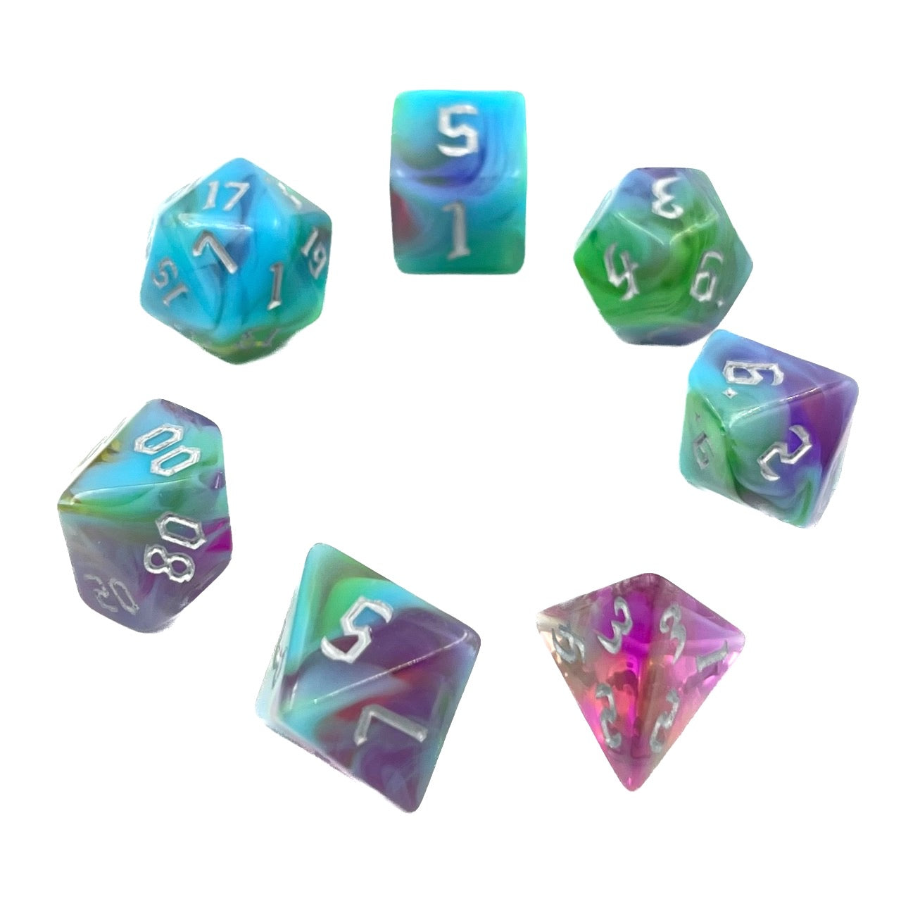 dice4friends-7-teiliges-rpg-w-rfelset-amethyst-sunset-w-rfel-7er image 2