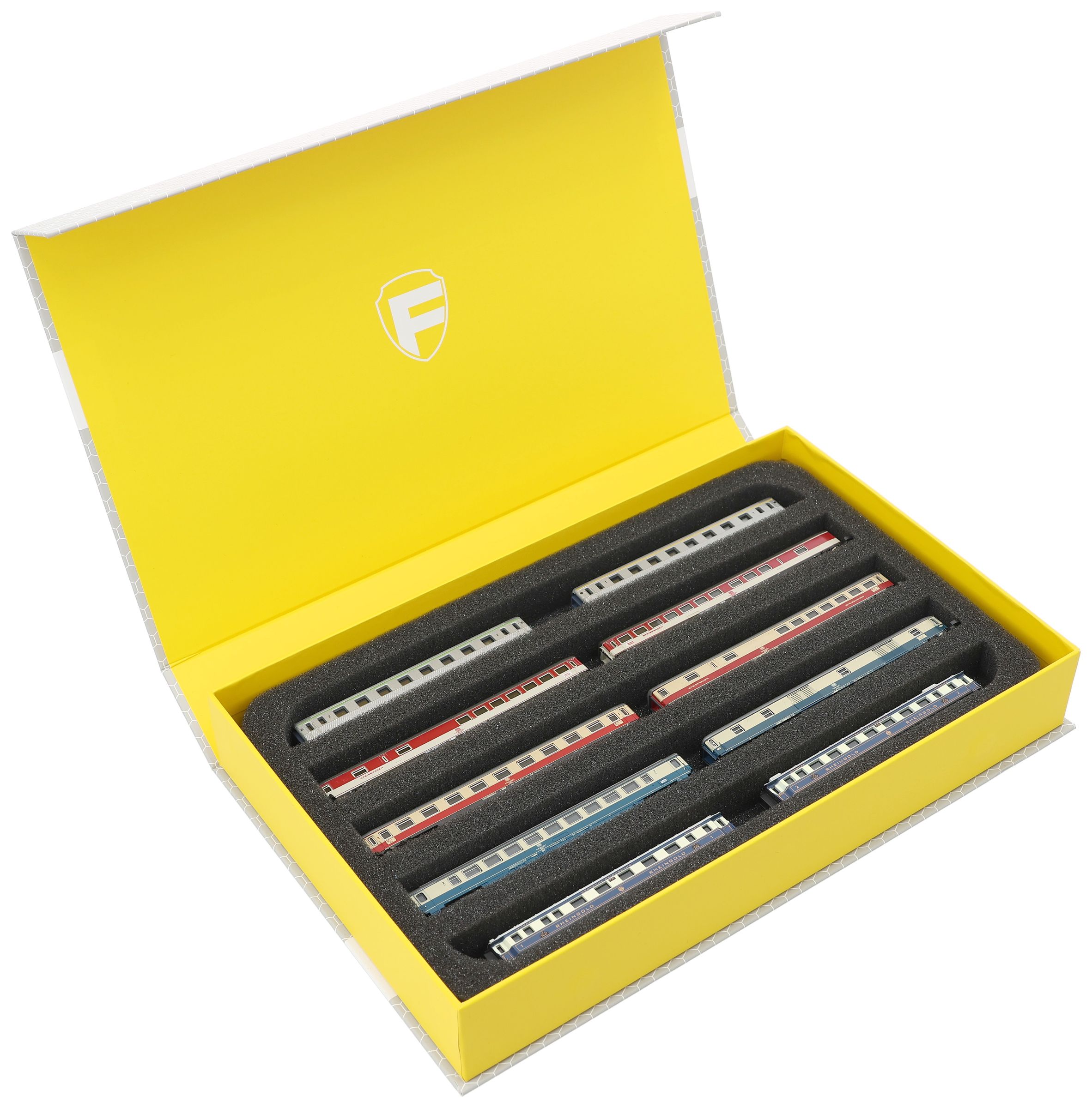 feldherr-model-train-magnetic-box-z-spur-liegend-5-f-cher-gelb image 4