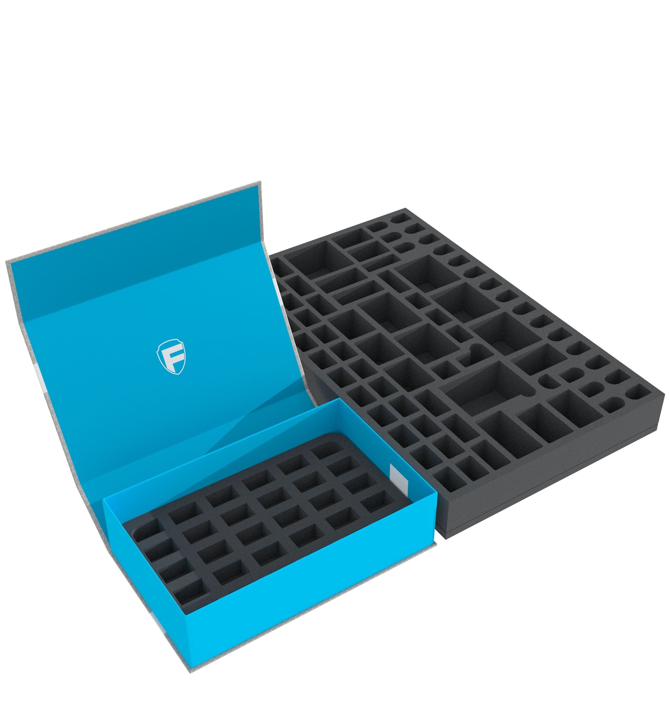 feldherr-magnetic-cases-schaumstoff-set-heroquest-box-blau-47-miniaturen image 2