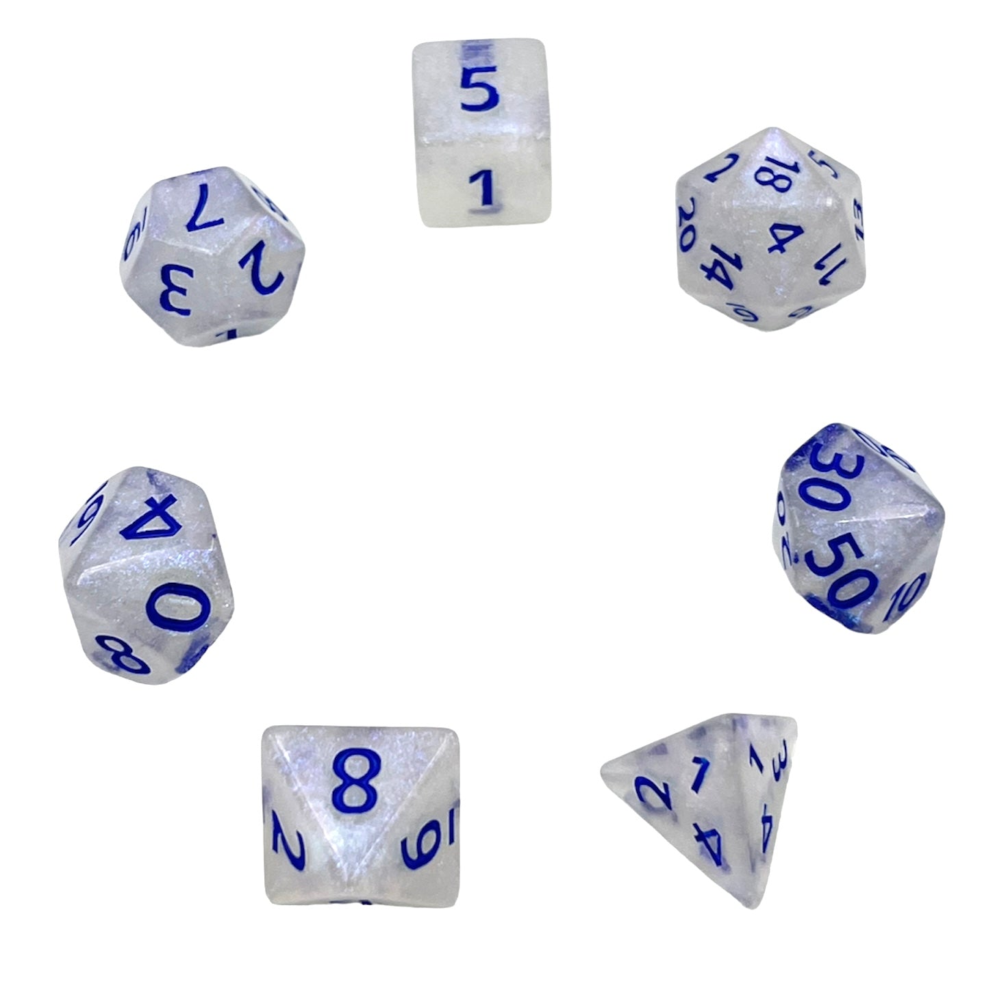 dice4friends-7-teiliges-rpg-w-rfelset-frosted-polar-crush-glitzer image 2