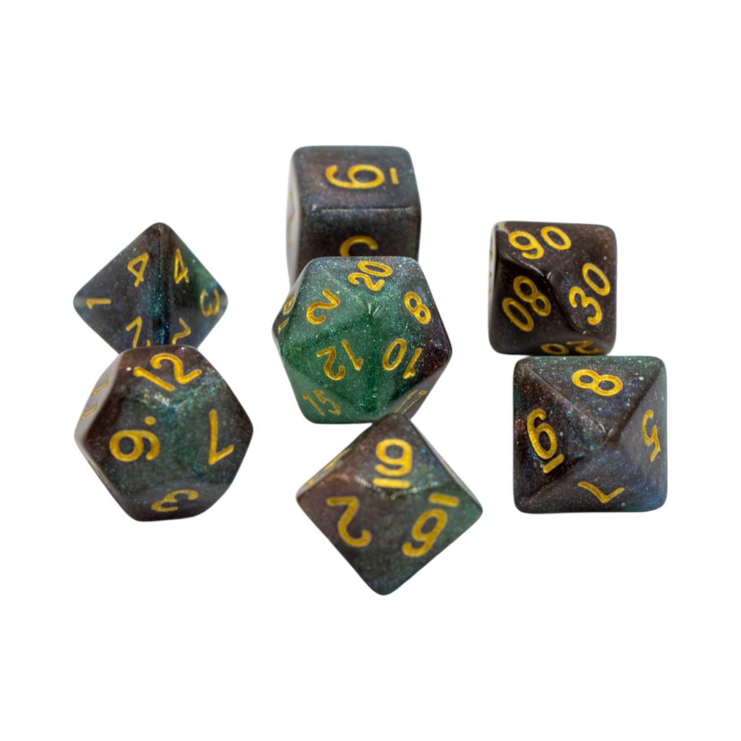 dice4friends-galaxy-witch-w-rfelset-7-teilig-gr-n-blau-lila image 2