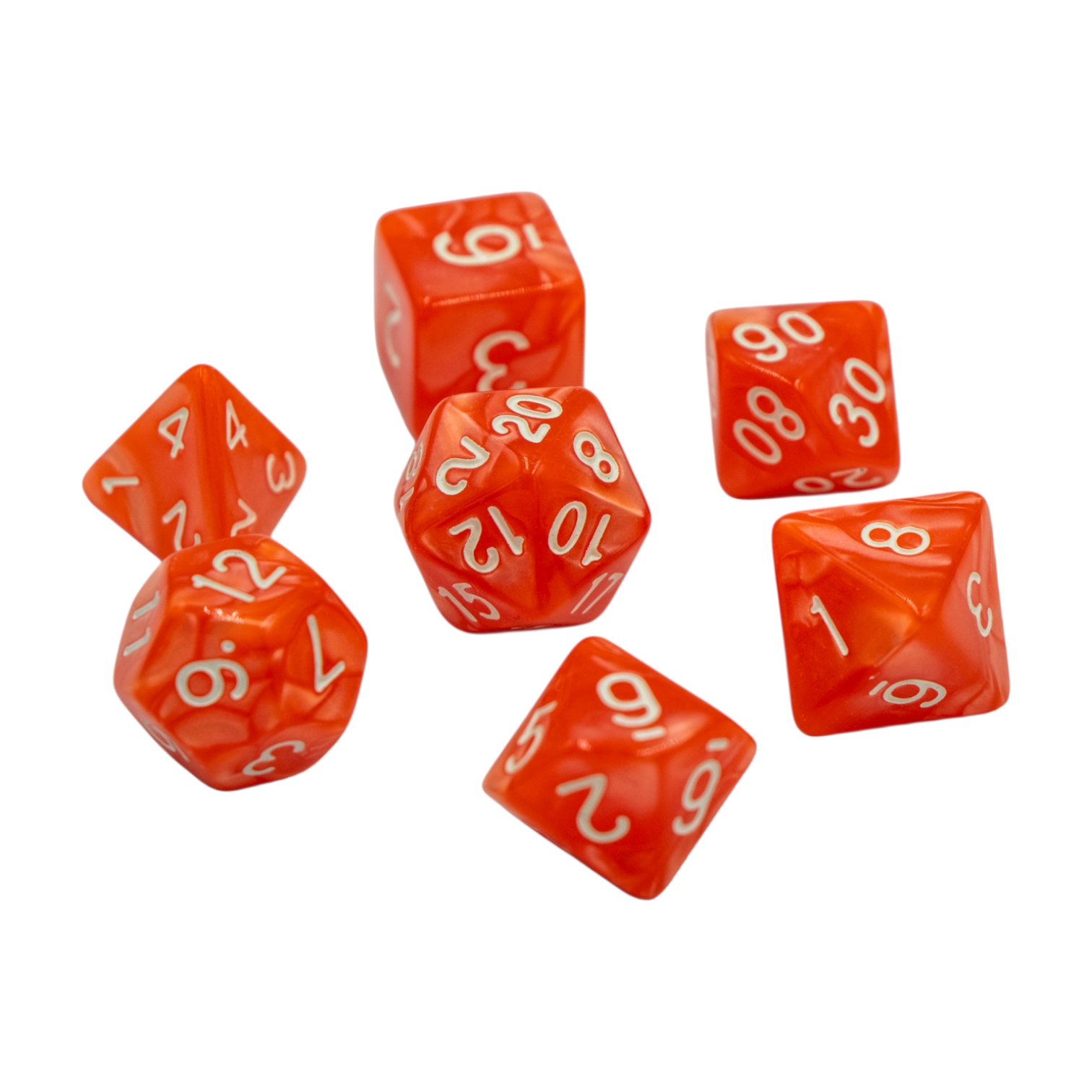 dice4friends-rpg-w-rfelset-pearl-orange-white-7-w-rfel-set image 2