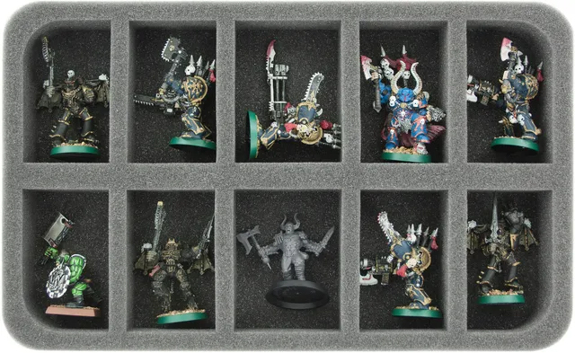 feldherr-foam-tray-hs040a041-slaanesh-einlage-10-f-cher image 1