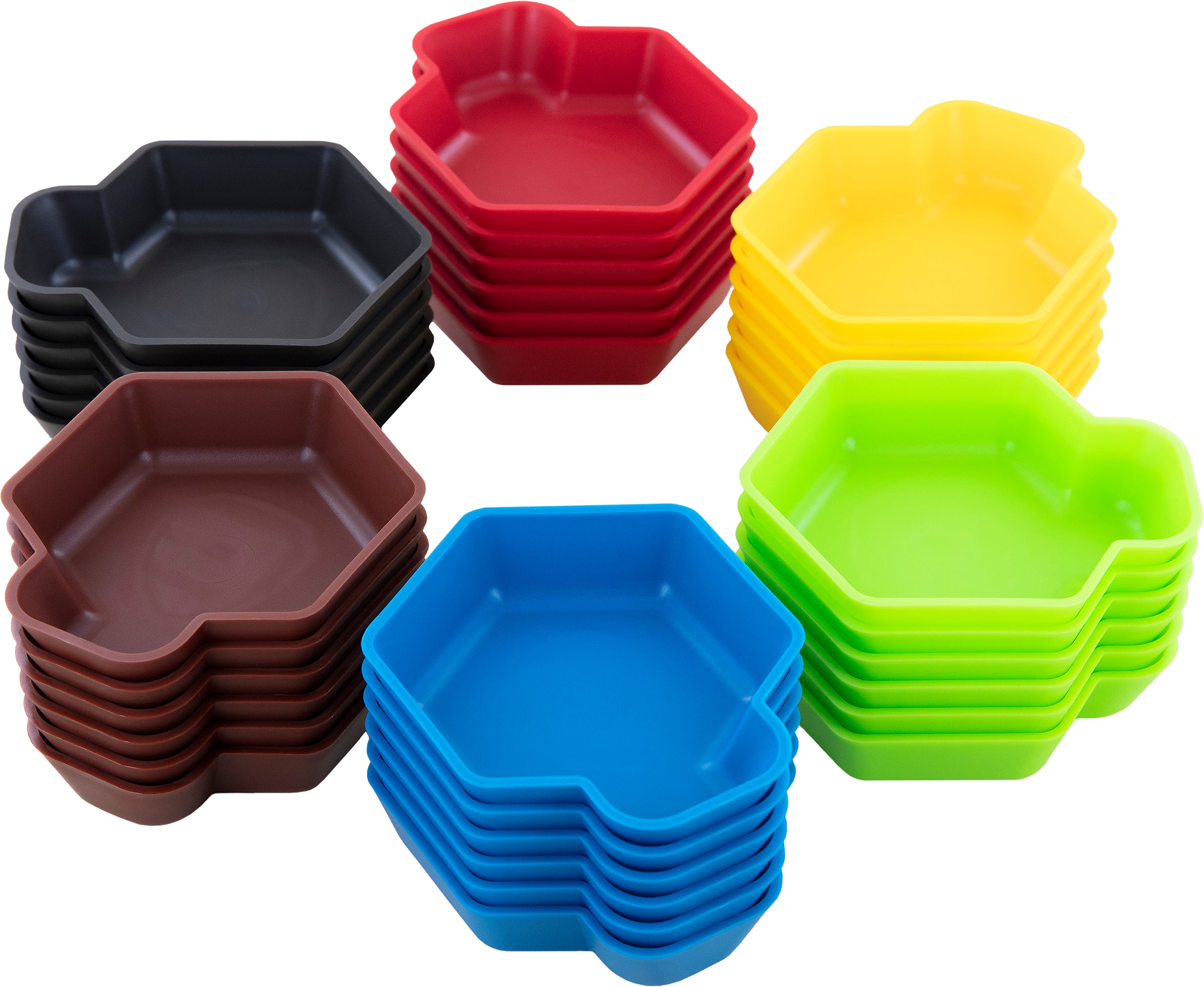 feldherr-shell-token-trays-36er-set-sortierschalen-bunt image 2