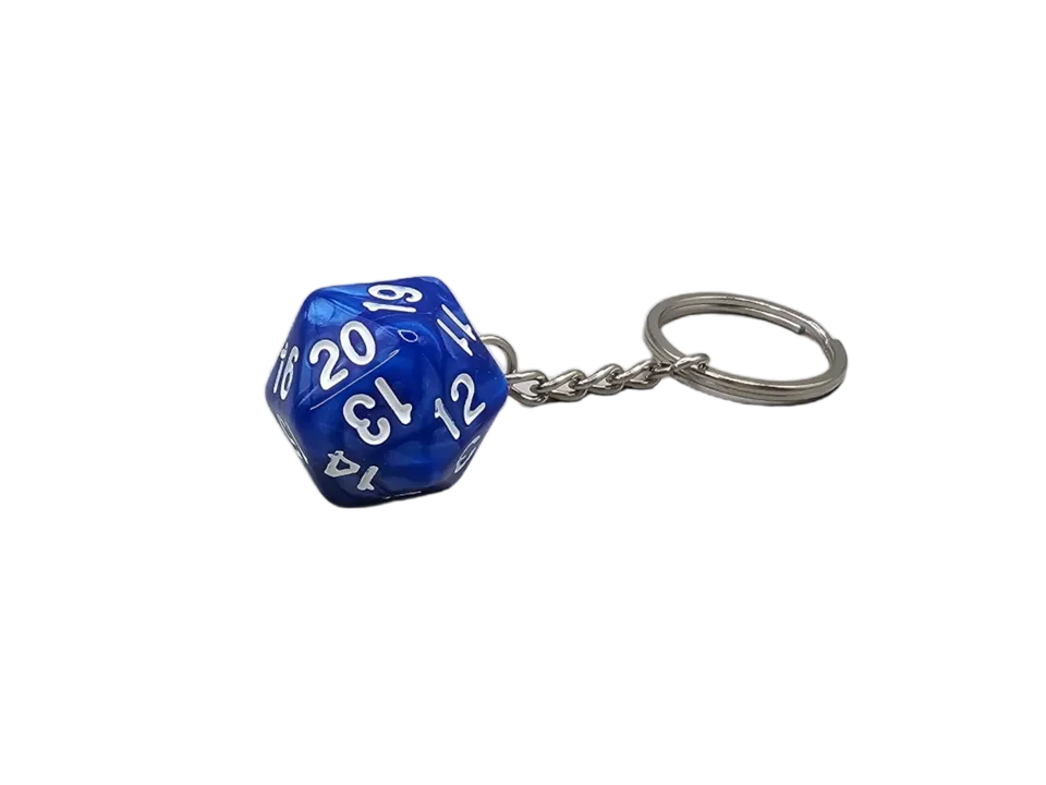 dice4friends-accessoires-d20-spindown-keychain-schl-sselanh-nger-blau image 1