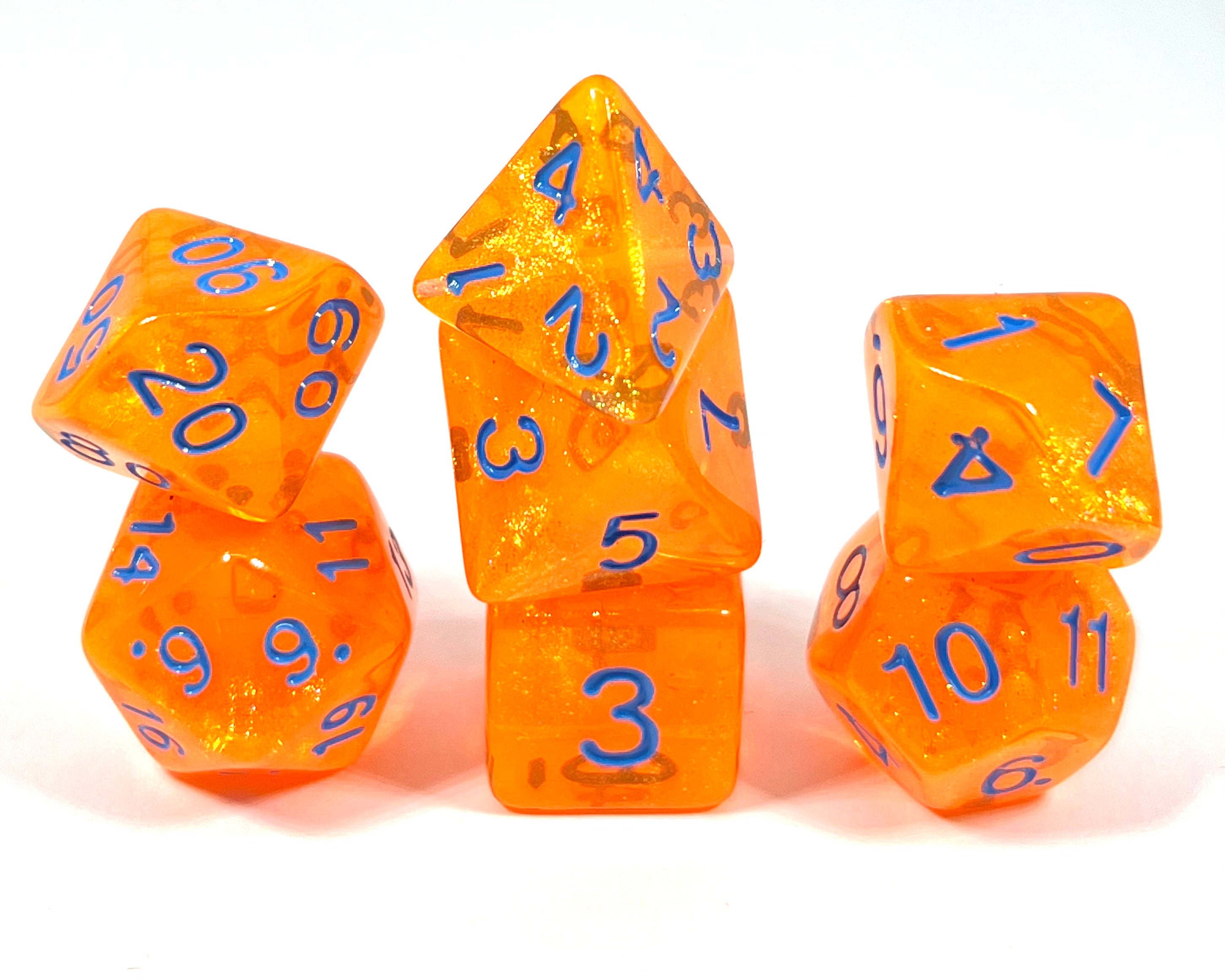 dice4friends-rpg-w-rfelset-galaxy-pumpkin-7-teilig-orange image 1
