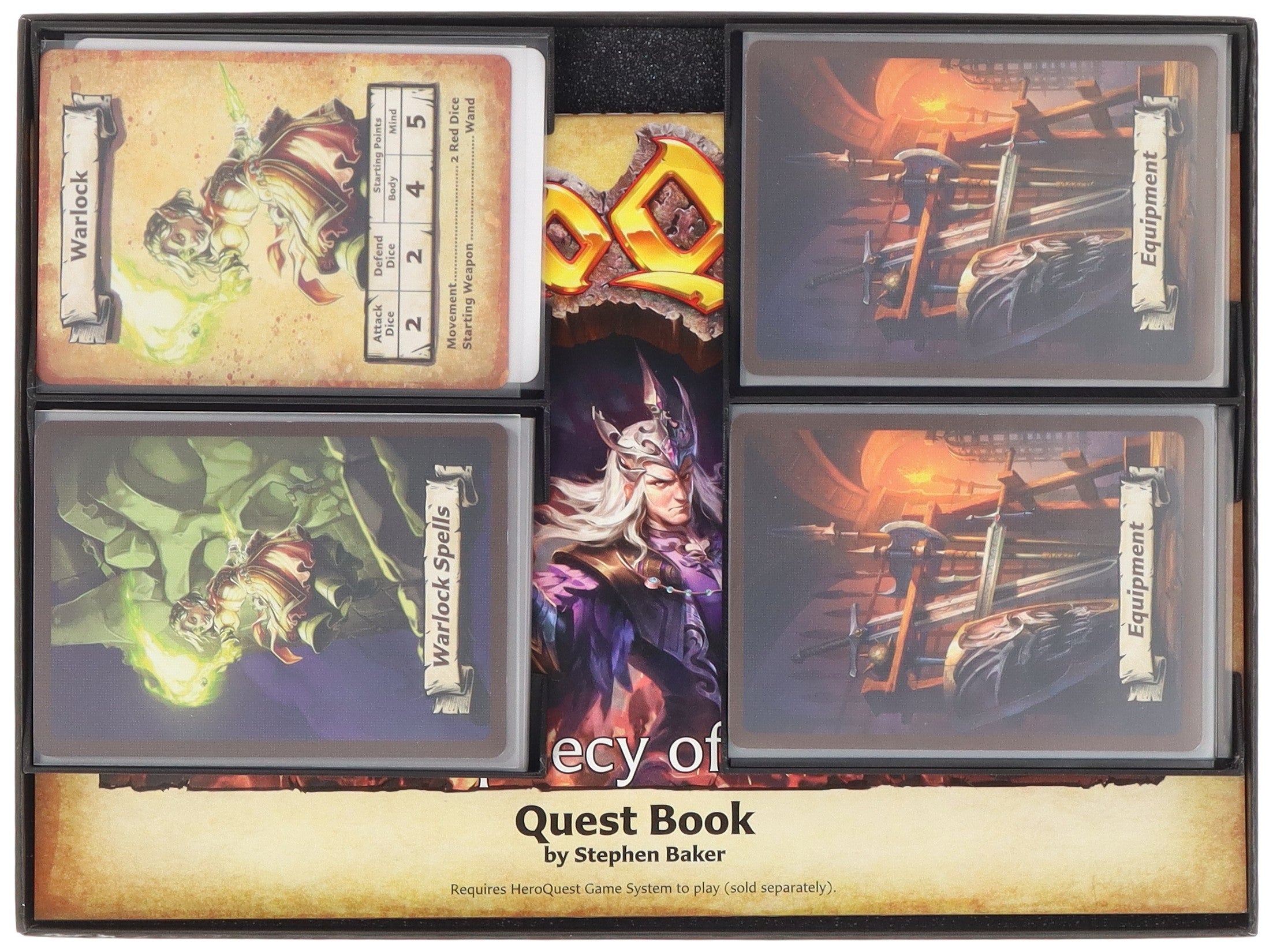 feldherr-set-heroquest-prophecy-of-telor-schaumstoff-kartenhalter image 2