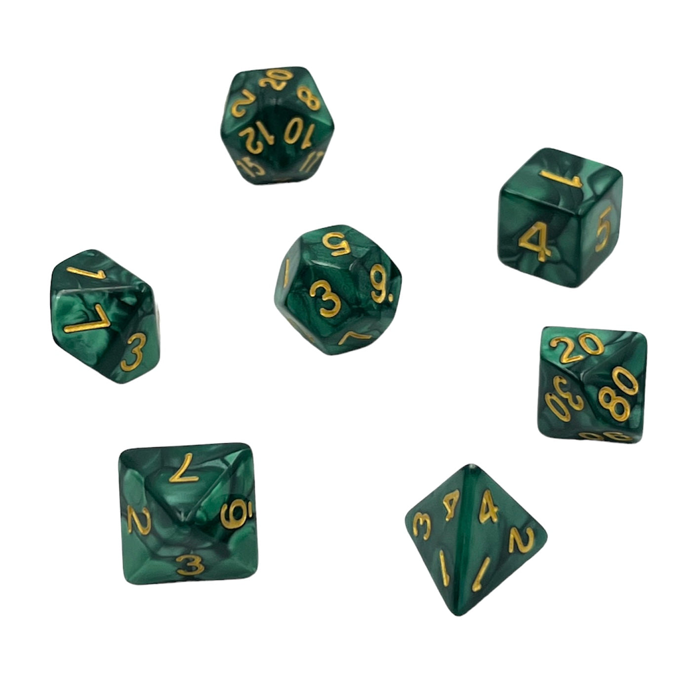 dice4friends-rpg-w-rfelset-7-teilig-pearl-forest-green-dunkel image 3