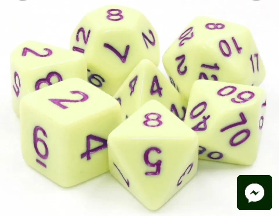 dice4friends-opaque-soapy-yellow-7-teiliges-rpg-w-rfelset-gelb image 1