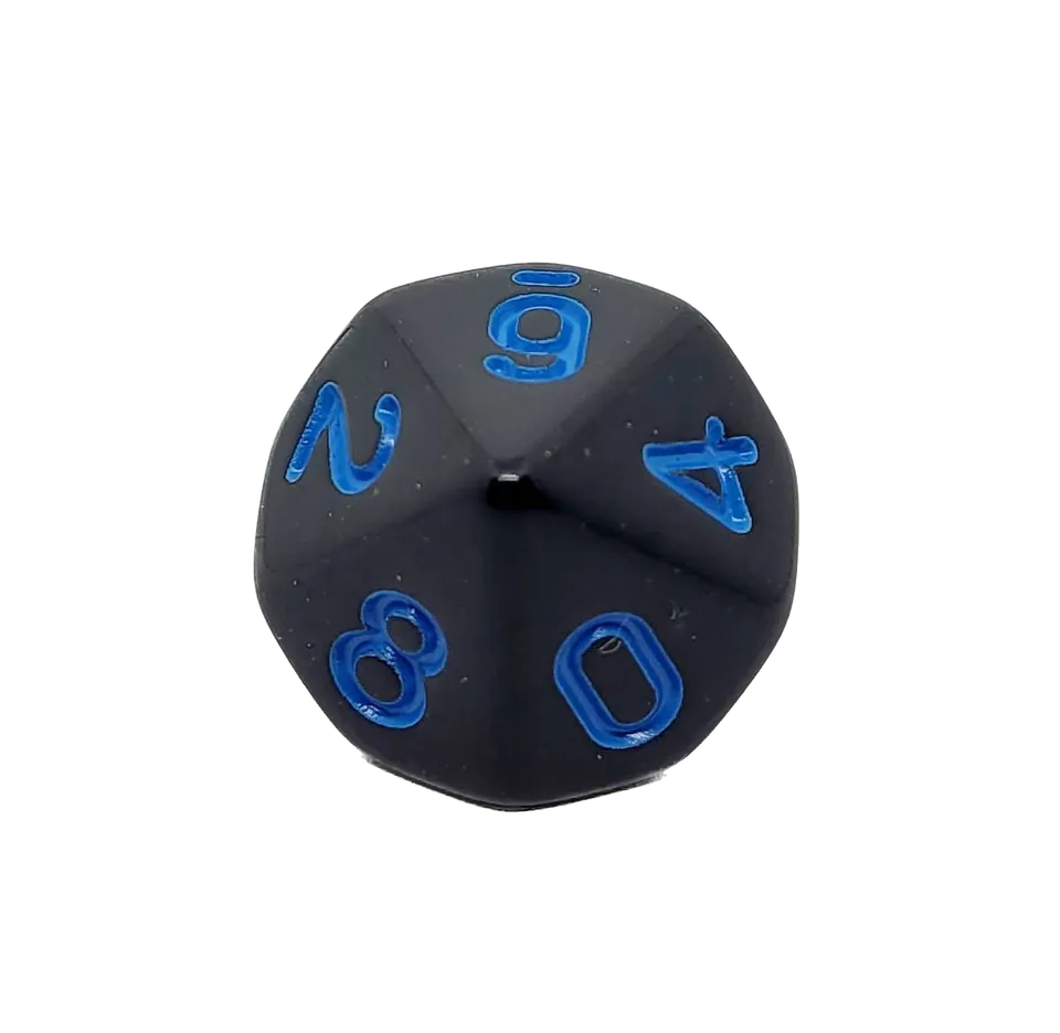 dice4friends-einzelw-rfel-d10-w-rfel-schwarz-blau-0-9-acryl image 1
