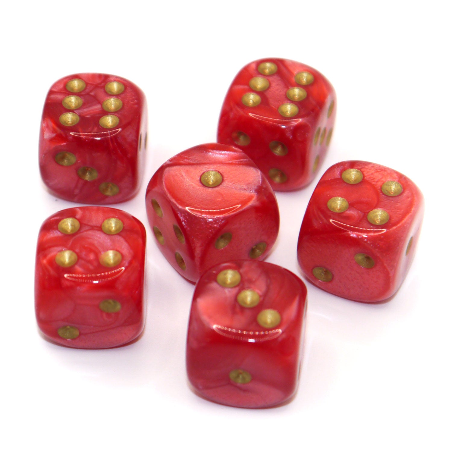 dice4friends-d6-augenw-rfel-set-pearl-red-gold-16mm-6er image 2