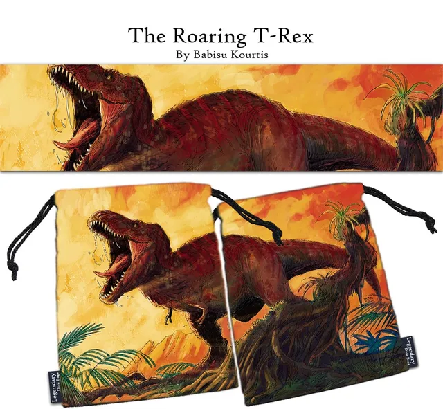 drawlab-legendary-the-roaring-t-rex-w-rfelbeutel-dino-12x15 image 1