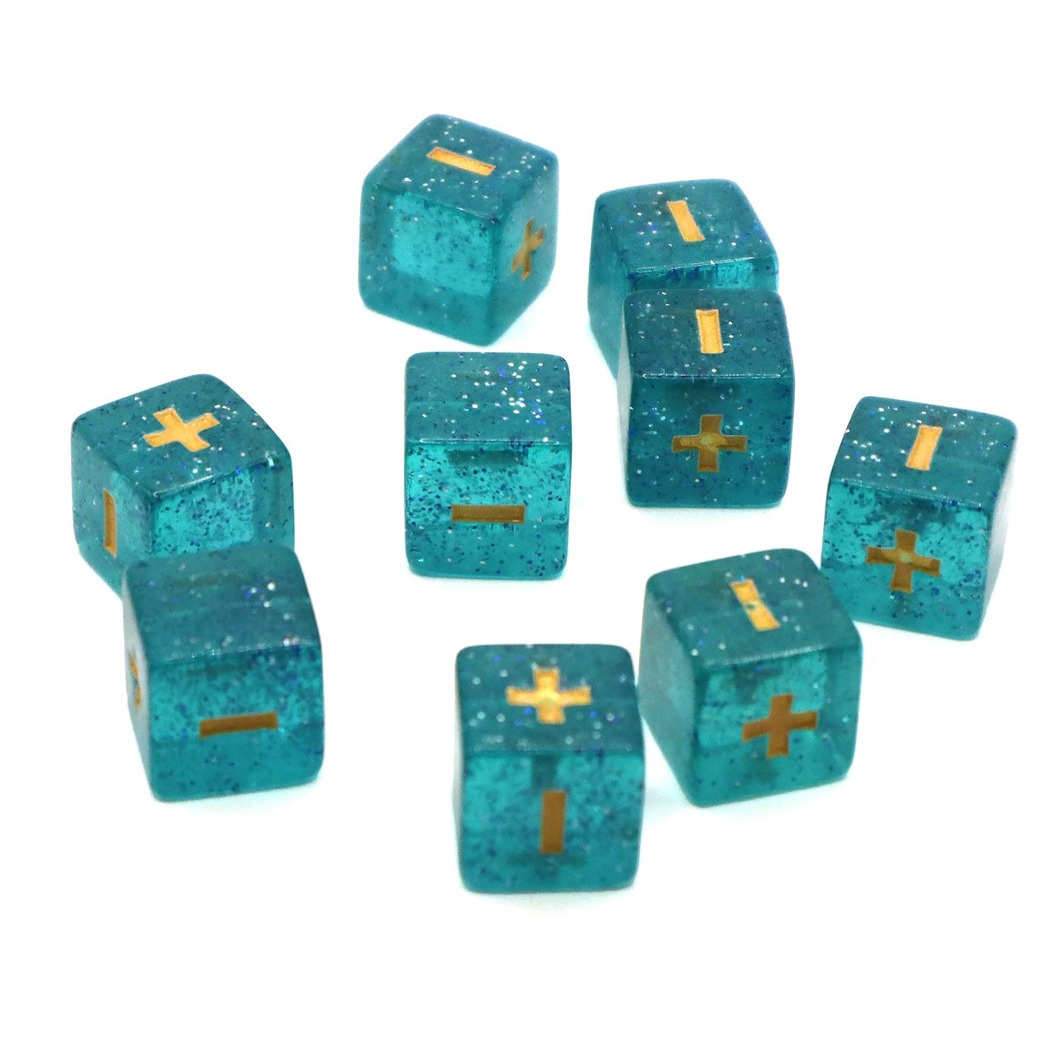 dice4friends-fate-fudge-w-rfel-blue-glitter-15mm image 2