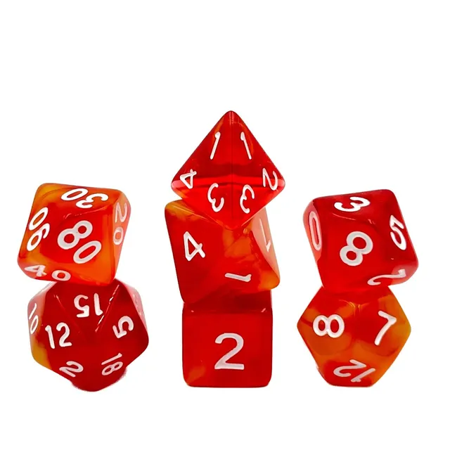 dice4friends-7-teiliges-rpg-w-rfelset-rising-phoenix-rot-gelb image 1