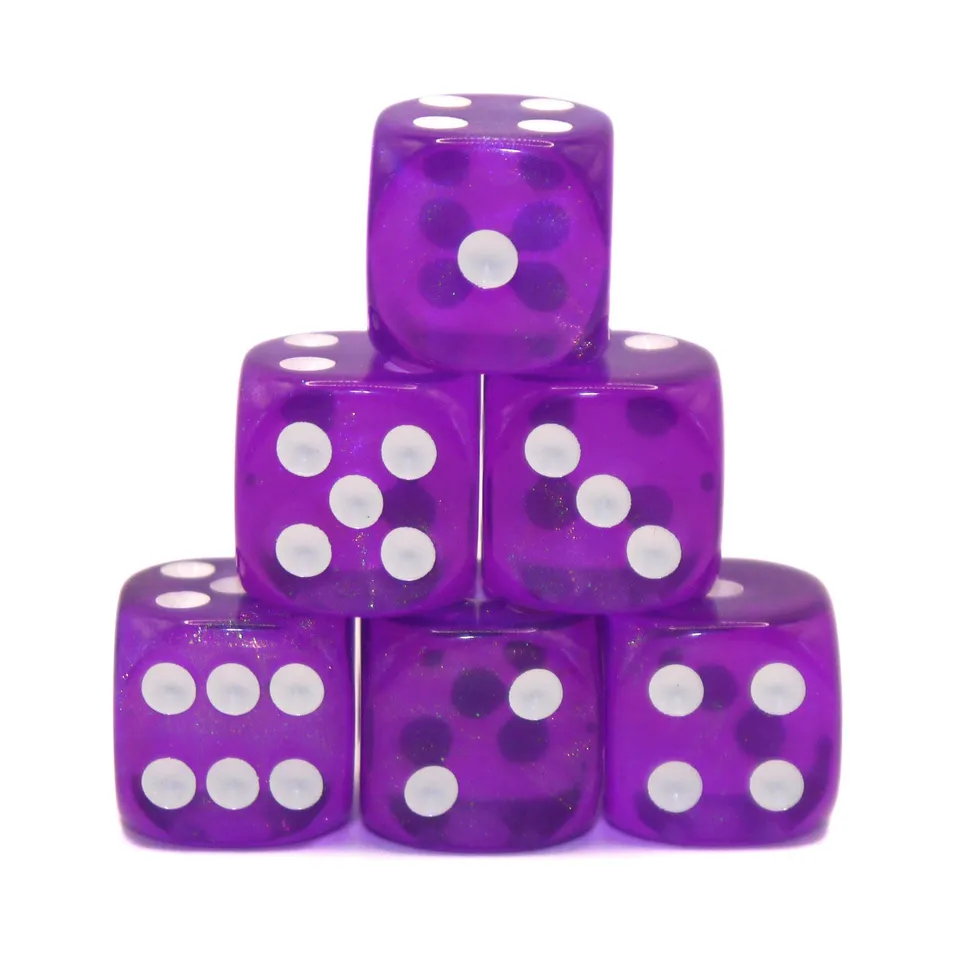 dice4friends-d6-purple-borealis-augenw-rfel-set-6er-lila image 1