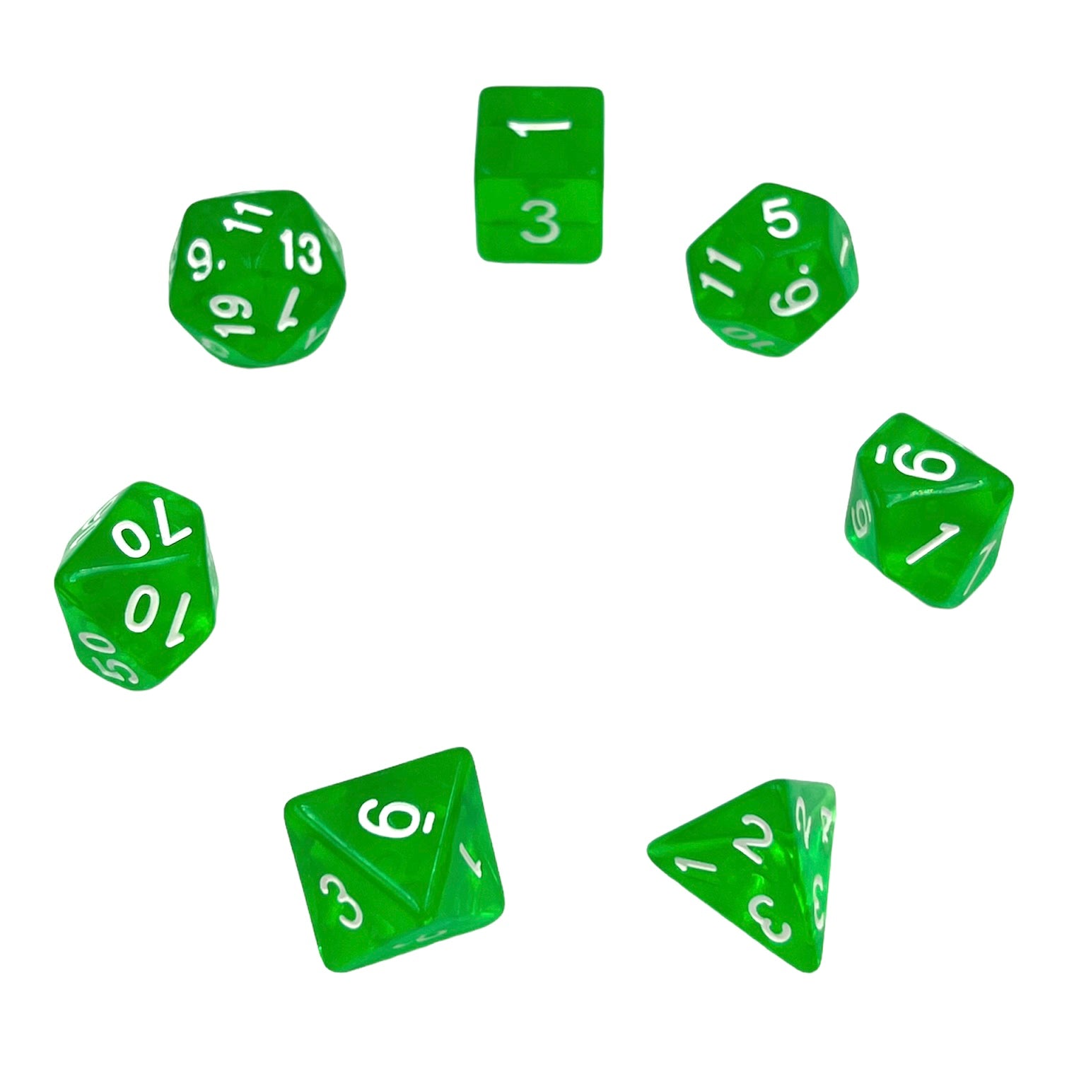 dice4friends-transparent-green-w-rfelset-7-teilig-gr-n image 2