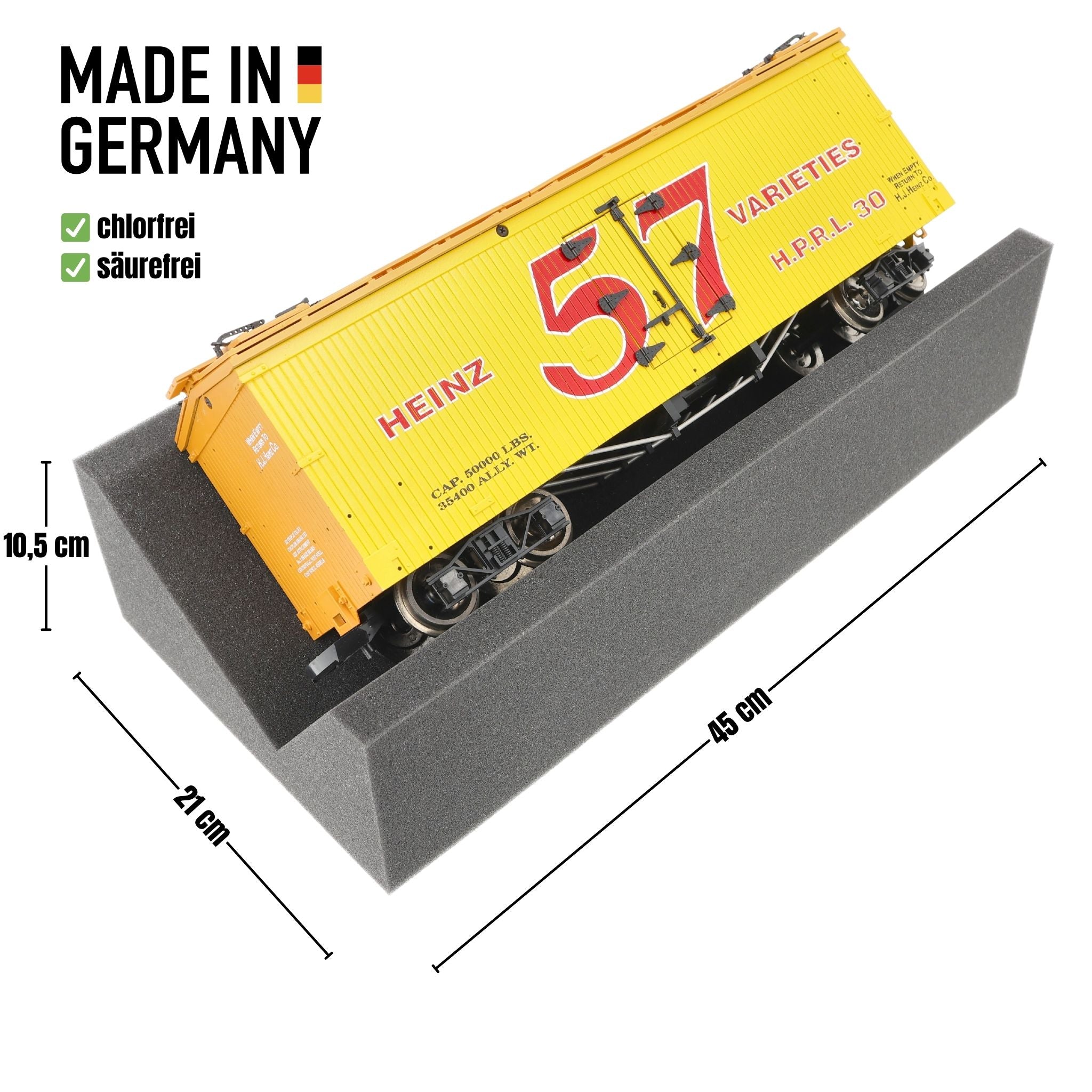 feldherr-model-train-lokliege-spur-g-wartungsliege-schaumstoff image 2