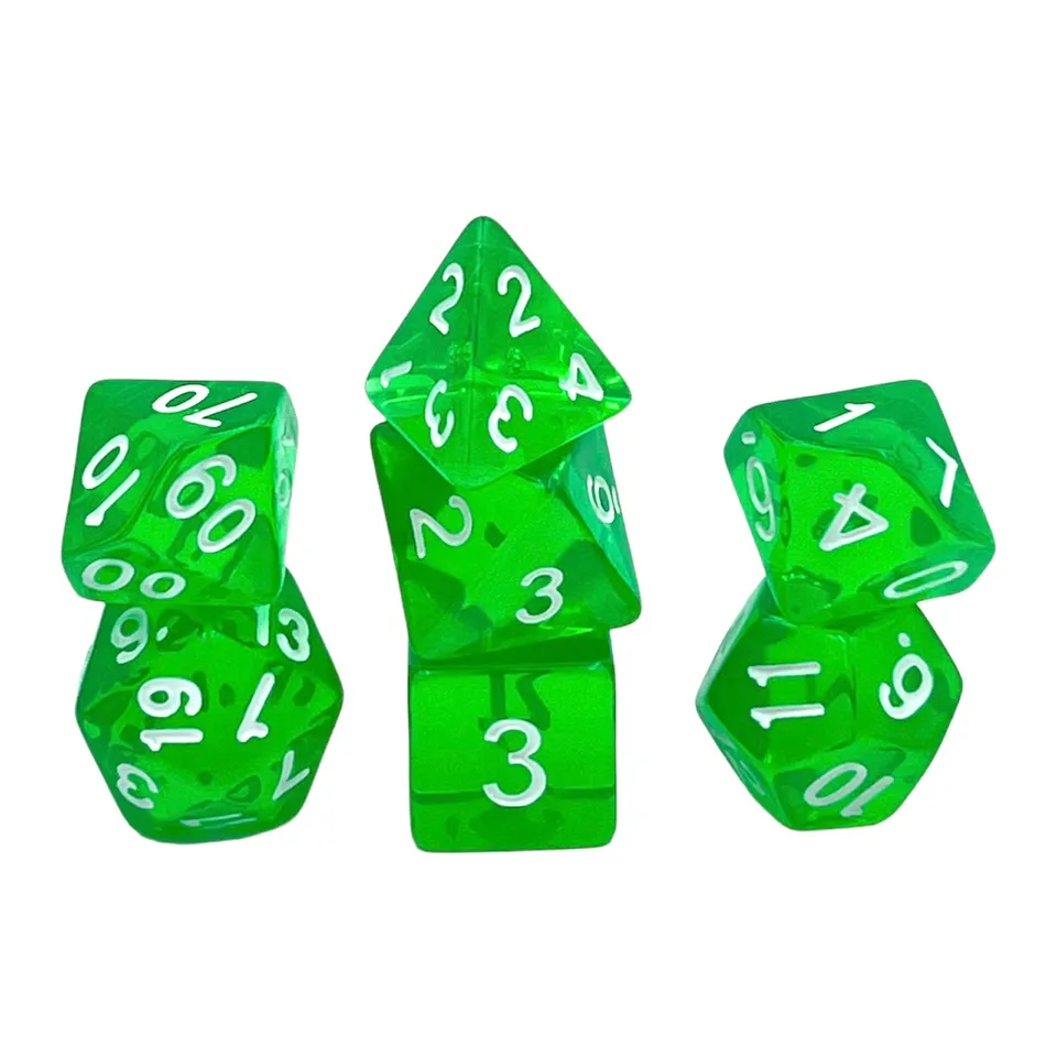 dice4friends-transparent-green-w-rfelset-7-teilig-gr-n image 1