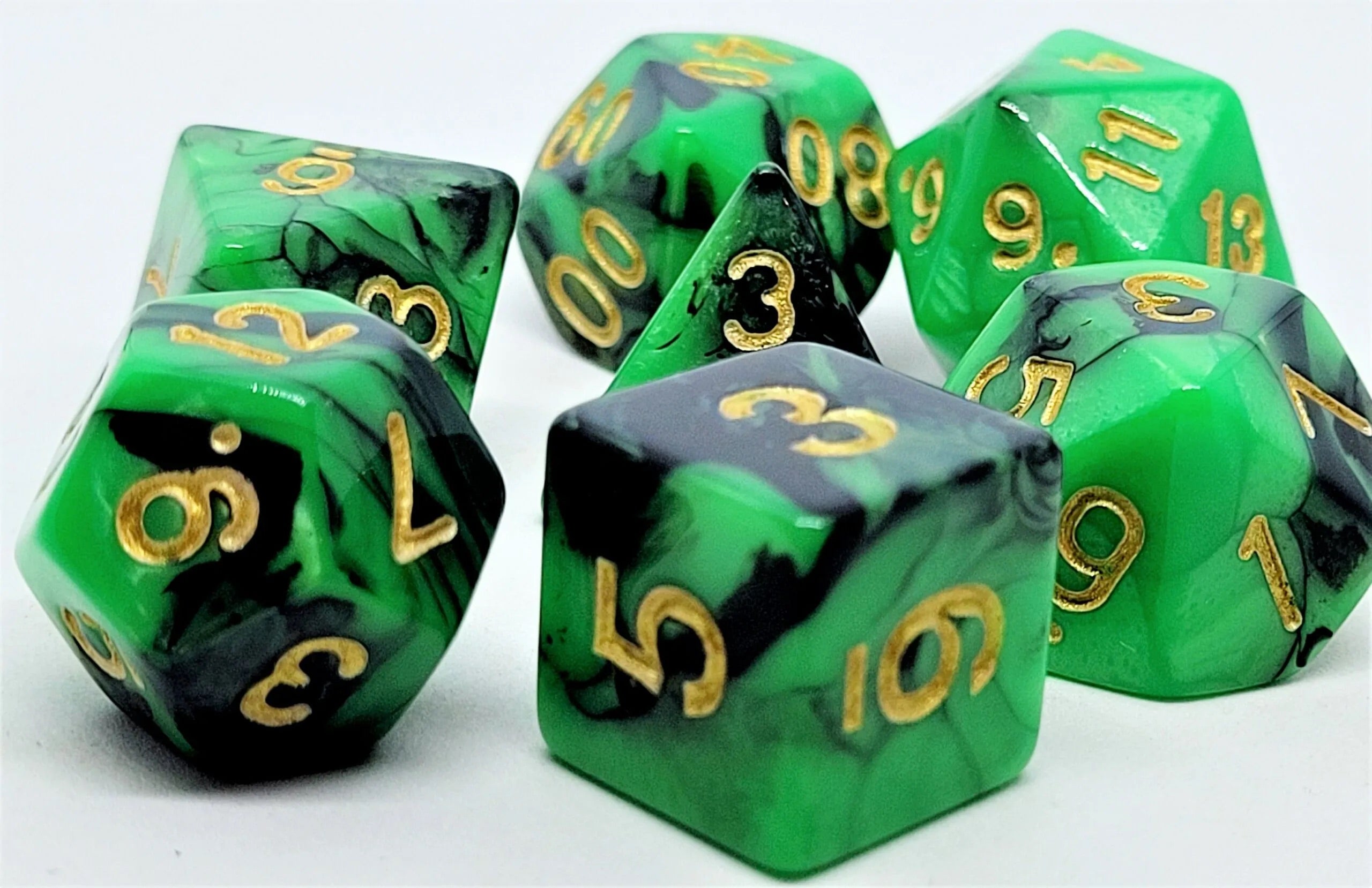 dice4friends-rpg-w-rfelset-7-teilig-racing-green-black-gold image 2