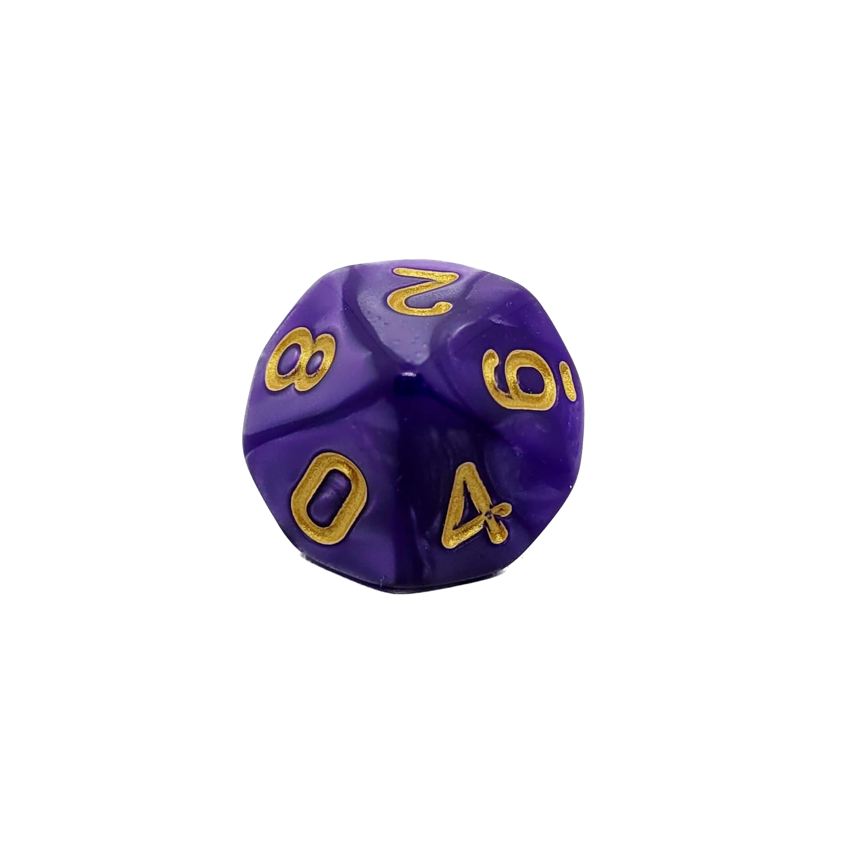 dice4friends-einzelw-rfel-d10-w-rfel-lila-gold-acryl image 1