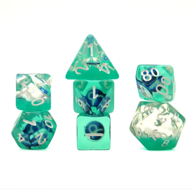 dice4friends-rpg-w-rfelset-zodiac-taurus-transparent-7-teilig image 1