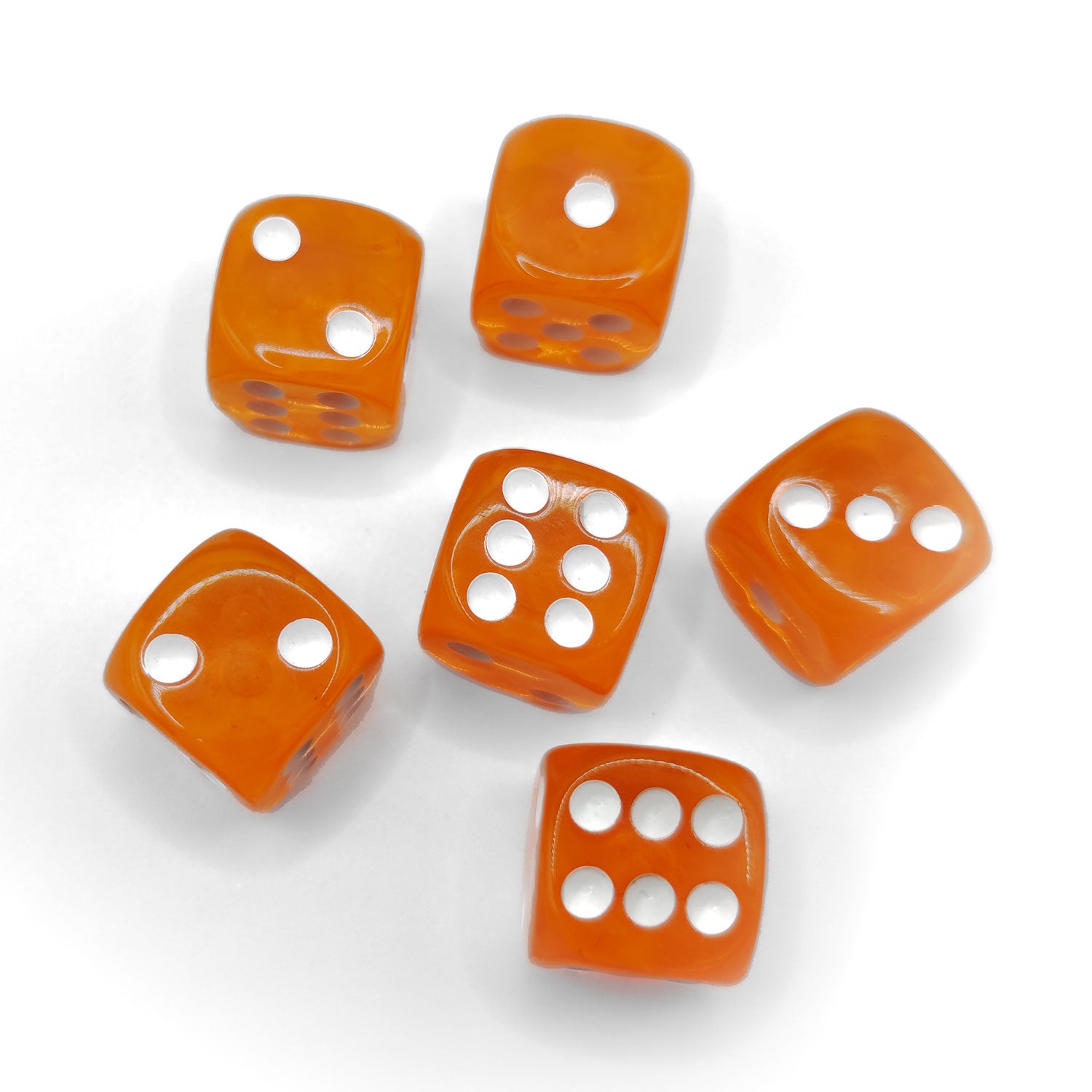 dice4friends-orange-6er-d6-augenw-rfel-set-transparent-16mm image 2