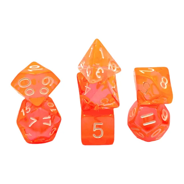 dice4friends-transparent-coral-w-rfelset-7-teilig-koralle image 1