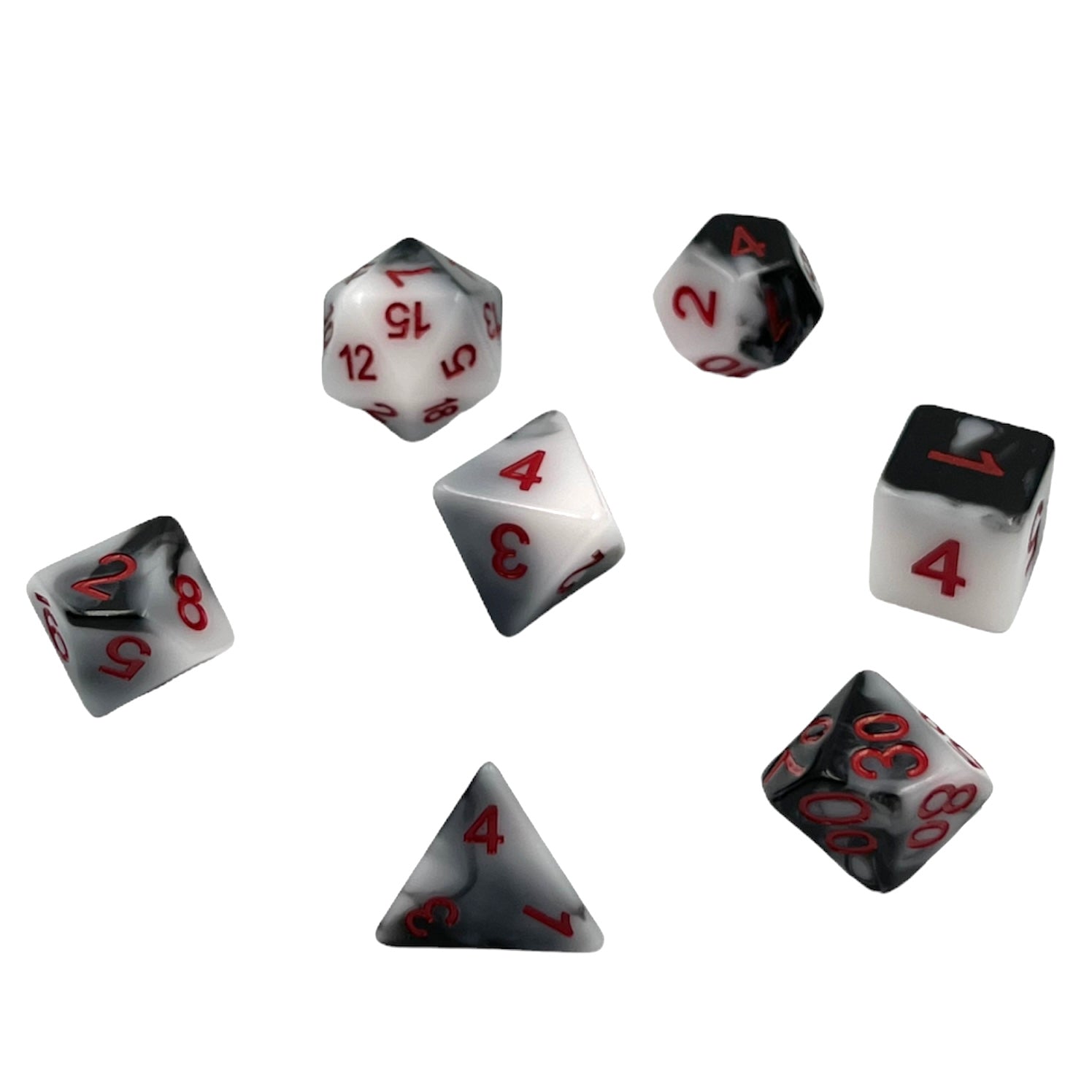 dice4friends-7-teiliges-rpg-w-rfelset-warrior-schwarz-wei image 3