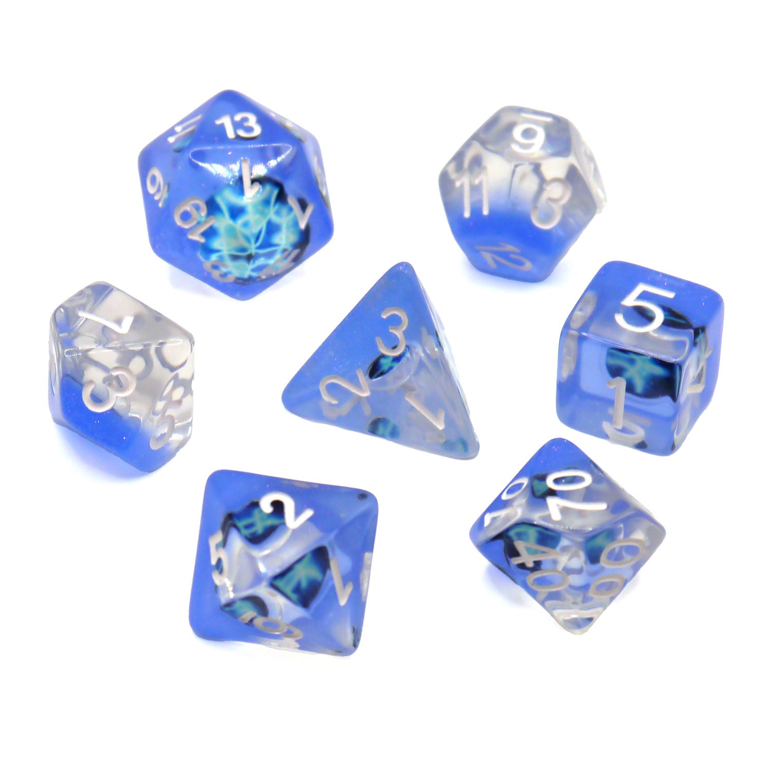 dice4friends-rpg-w-rfelset-zodiac-pisces-7teilig-blau-wei image 2