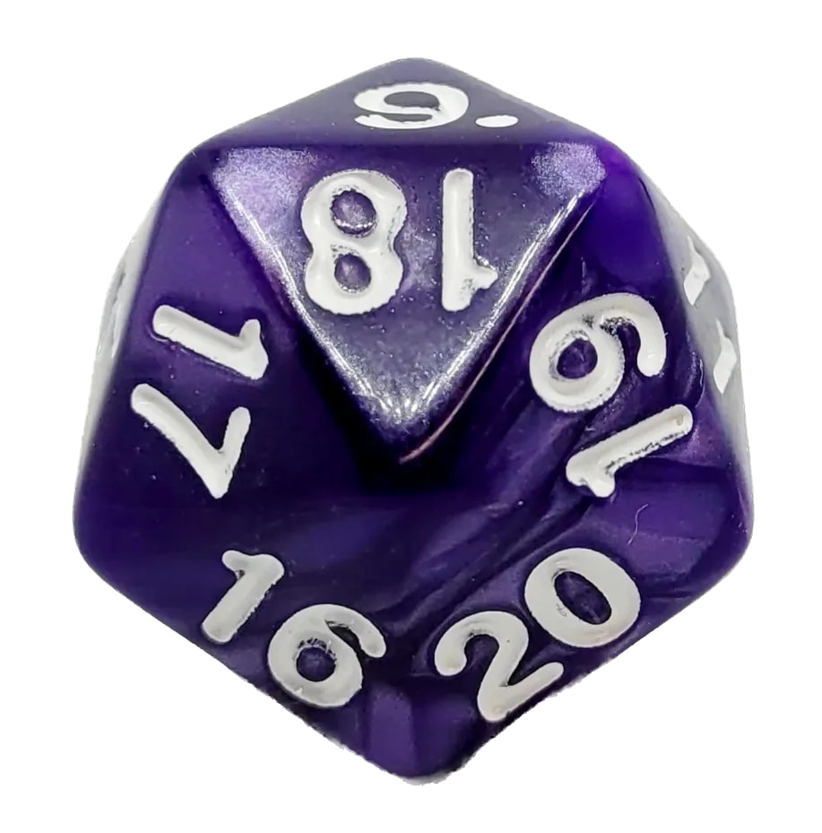 dice4friends-sonderw-rfel-spindown-d20-purple-25mm-lila image 1