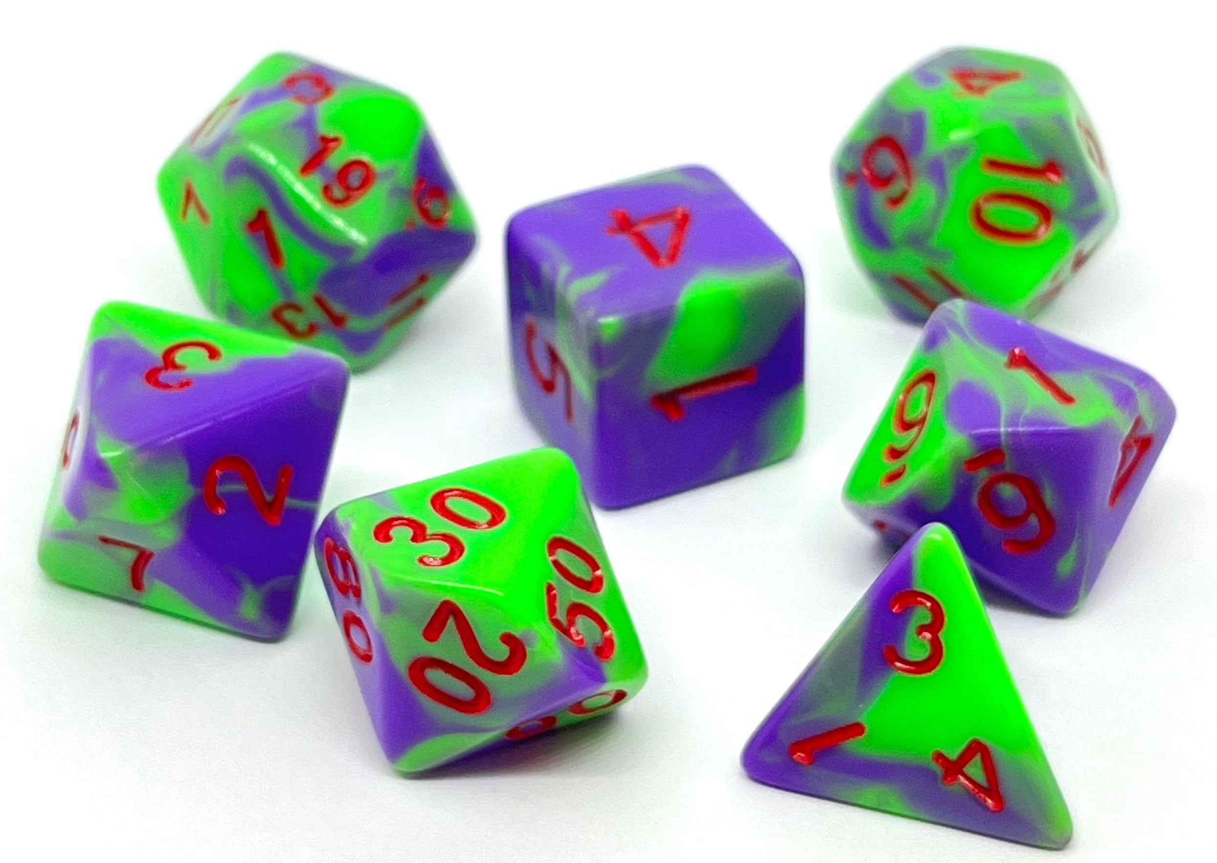 dice4friends-7-teiliges-rpg-w-rfelset-green-joker-w-rfel-7er-mehrfarbig image 3