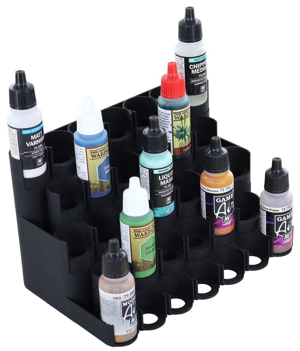 feldherr-paint-rack-farbst-nder-33-flaschen-25-mm-schwarz-treppe image 2