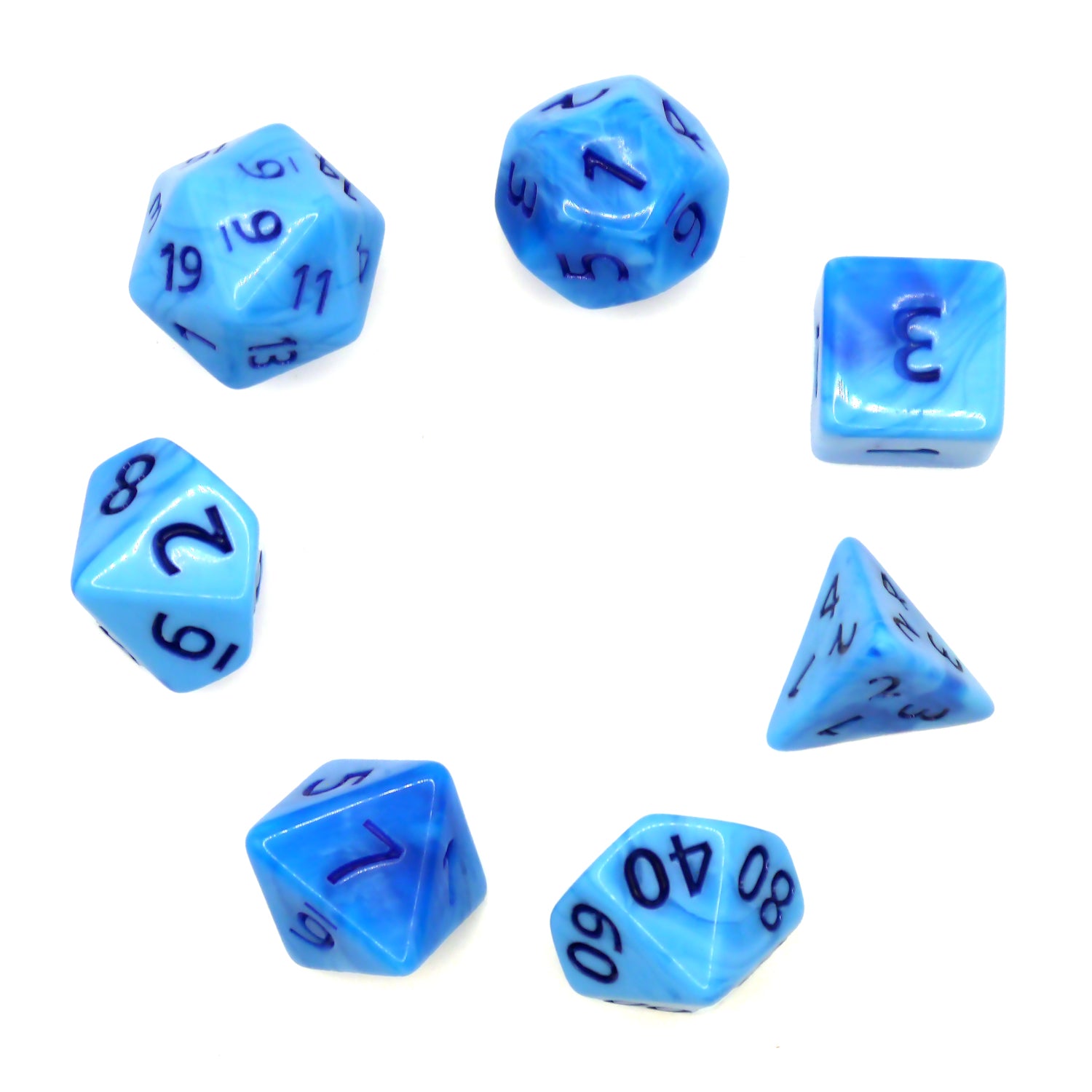 dice4friends-7-teiliges-rpg-w-rfelset-blueberry-gum-w-rfel-7er-blau image 3