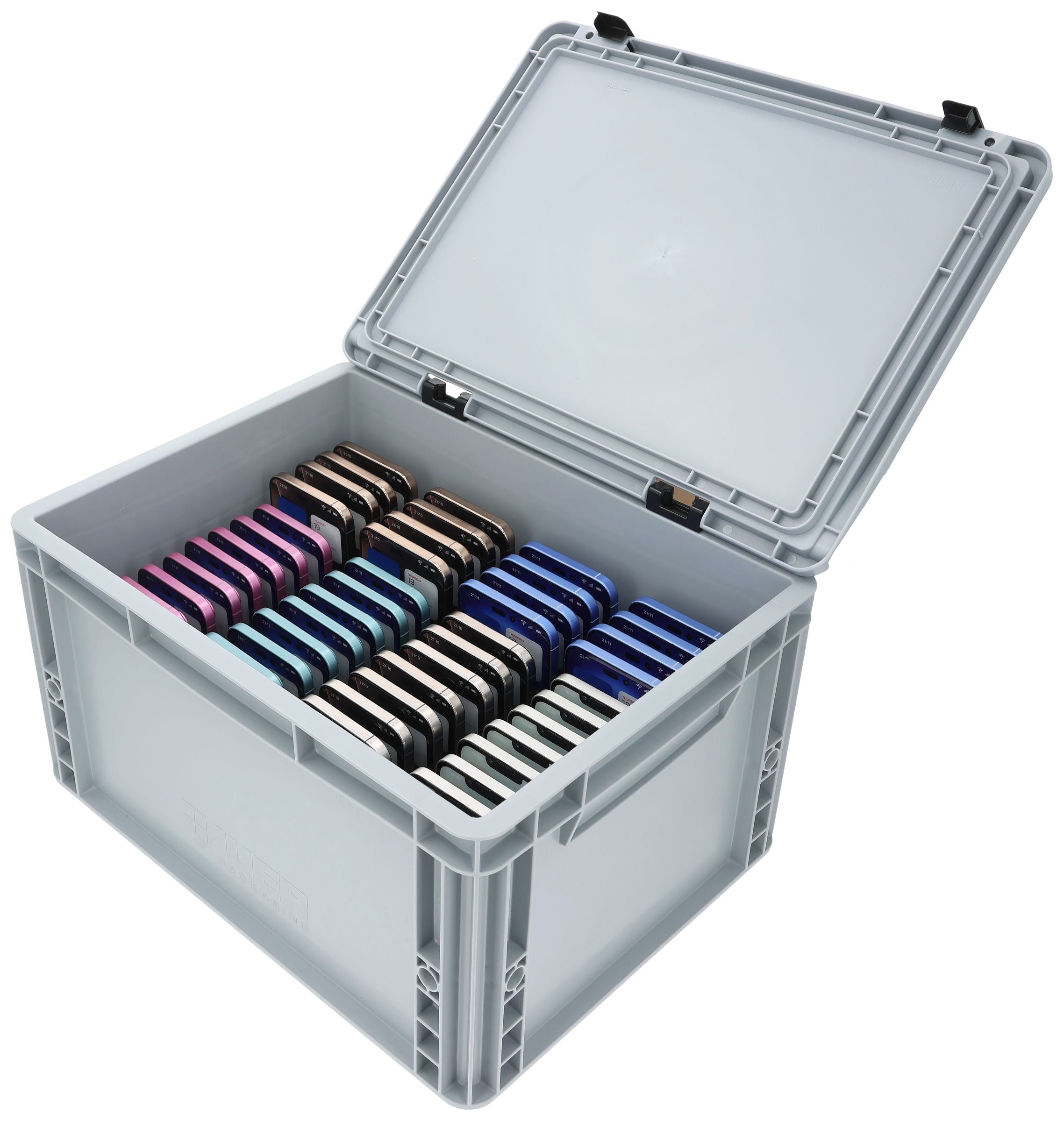 feldherr-euro-box-handy-hotel-48-smartphones-schaumstoff image 1
