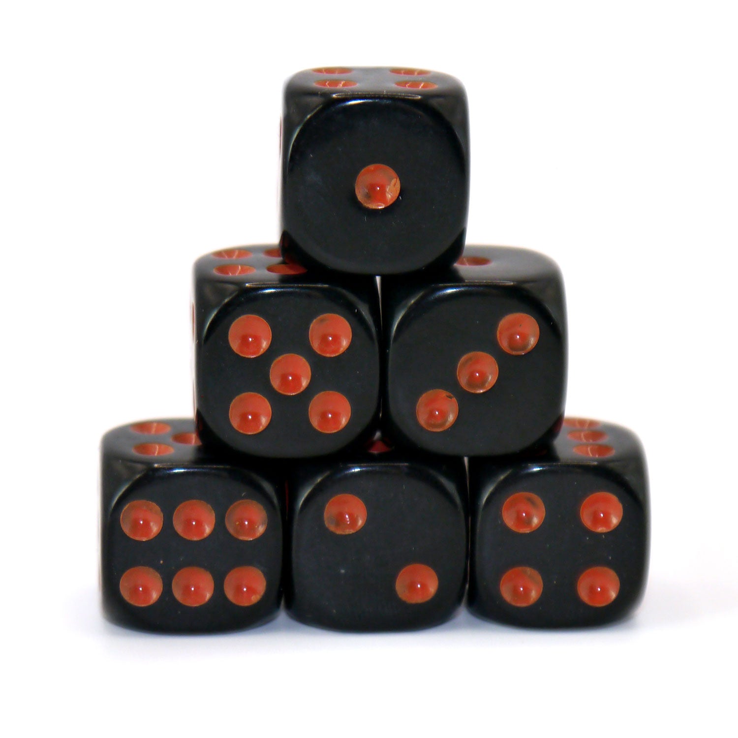 dice4friends-d6-w-rfelset-opaque-black-orange-6x-16mm image 1