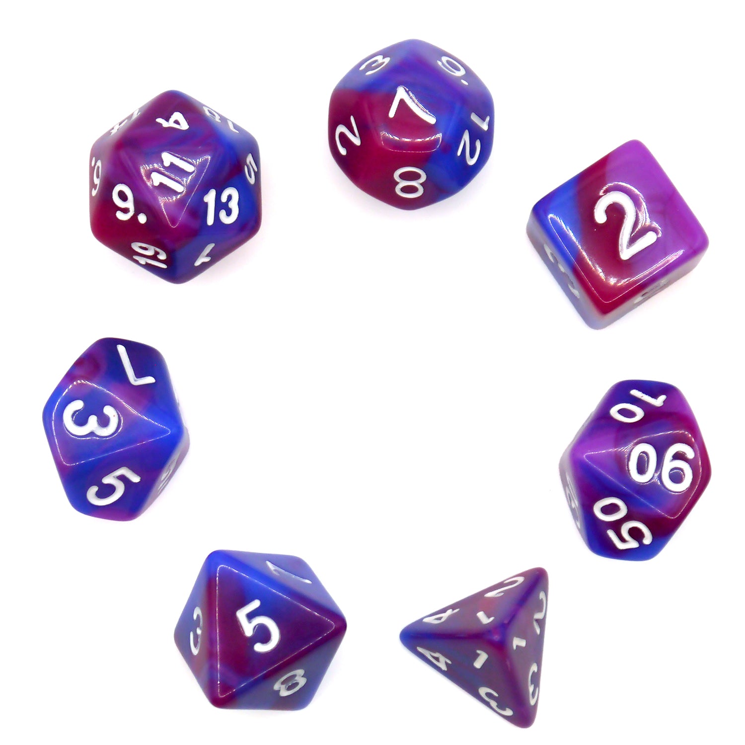 dice4friends-rpg-w-rfelset-mehrfarbig-blue-cosmic-w-rfel-7-teilig image 3