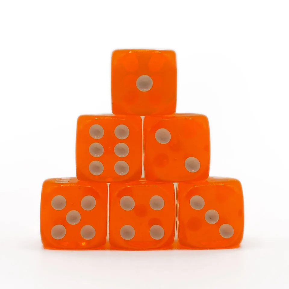dice4friends-orange-6er-d6-augenw-rfel-set-transparent-16mm image 1