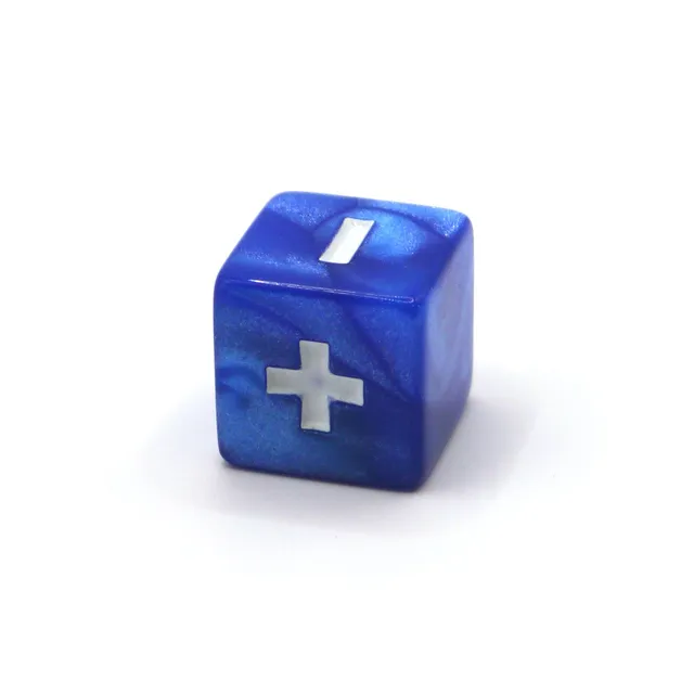 dice4friends-fate-fudge-w-rfel-glimmer-blue-sonderw-rfel-blau image 1