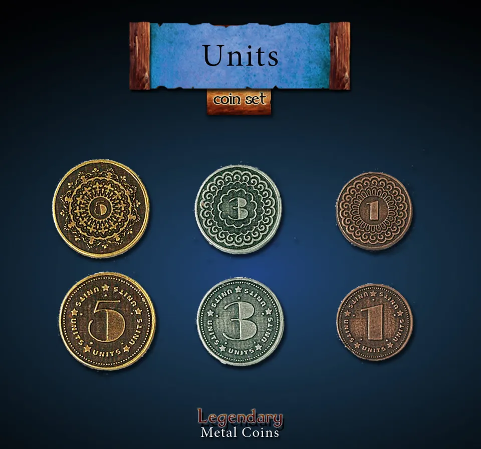 drawlab-legendary-metal-coins-unit-set-metallm-nzen-24er image 1