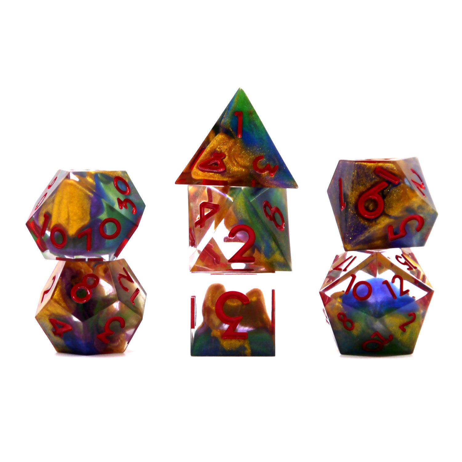 dice4friends-mehrfarbig-w-rfelset-stardust-magic-w-rfel-7-teilig image 1