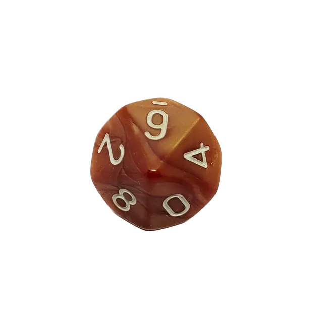 dice4friends-einzelw-rfel-d10-braun-wei-w-rfel-acryl image 1