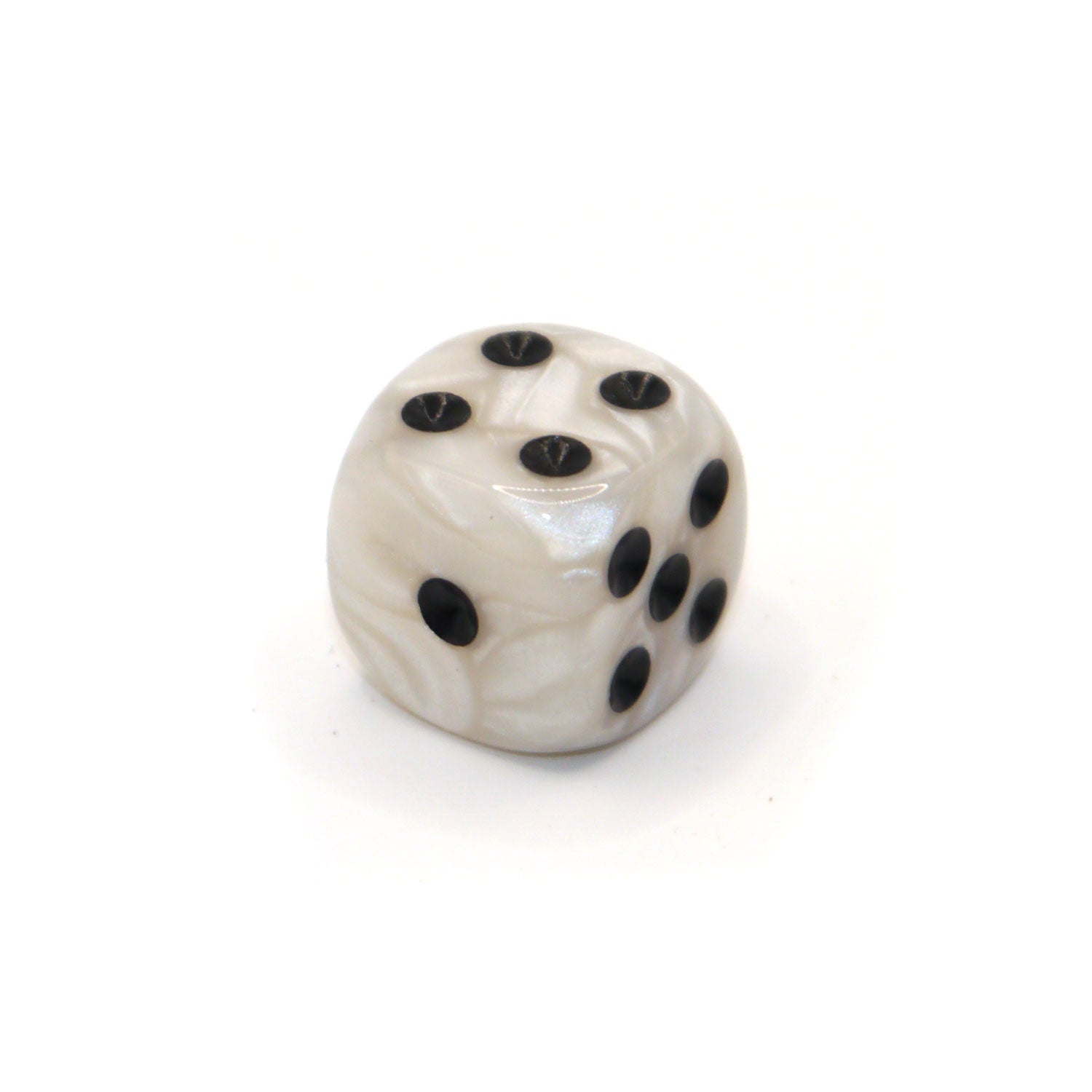 dice4friends-d6-augenw-rfel-sets-pearl-white-black-einzelw-rfel image 1