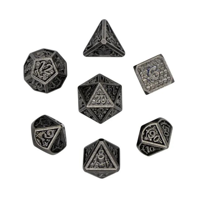 dice4friends-rpg-w-rfelset-metall-scale-silver-7-teilig-silber image 1