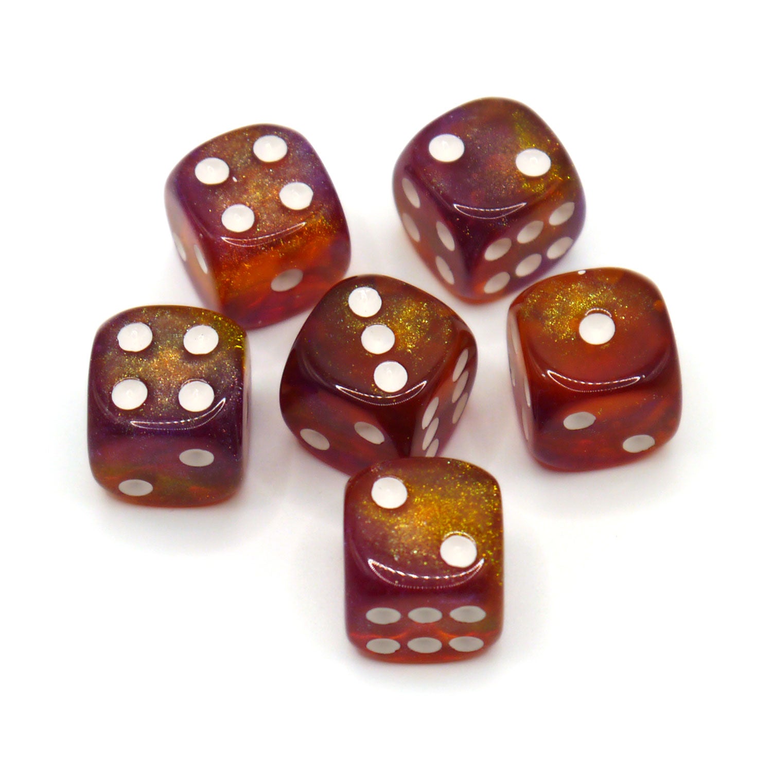 dice4friends-d6-w-rfelset-galaxy-augenw-rfel-sunset-6er-16mm image 2