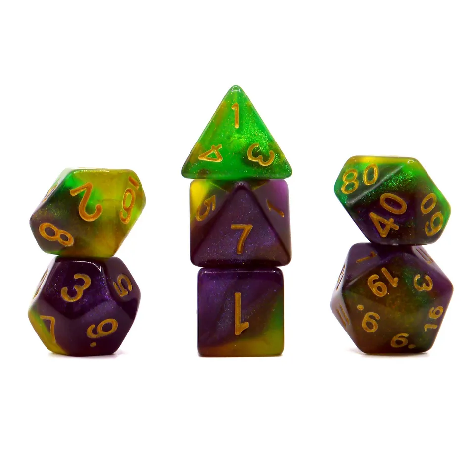 dice4friends-rpg-w-rfelset-galaxy-absinthe-7-teilig-gold image 1