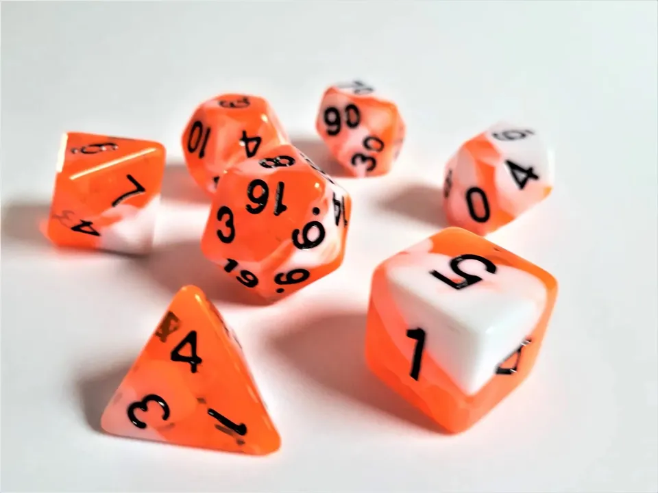 dice4friends-racing-orange-white-w-rfelset-7-teilig-orange-wei image 1