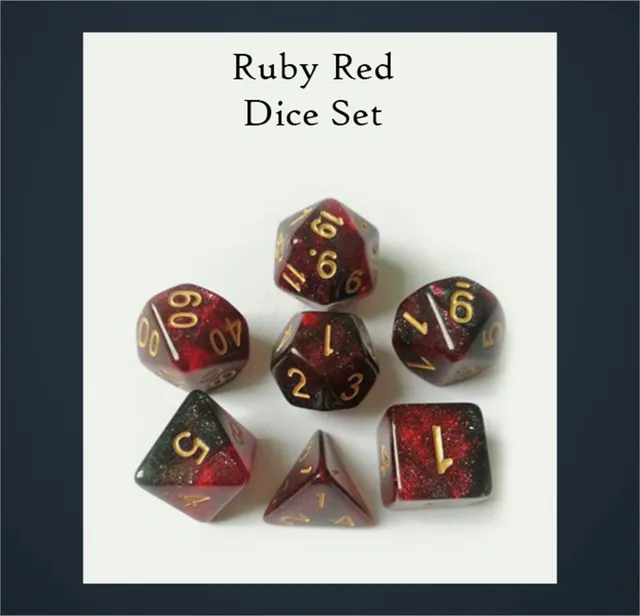 drawlab-rpg-ruby-red-w-rfelset-7-teilig-rot-rubin image 1